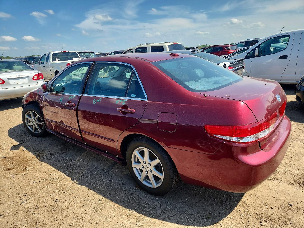 2004 Honda Accord Ex Red vin: 1HGCM66864A038559