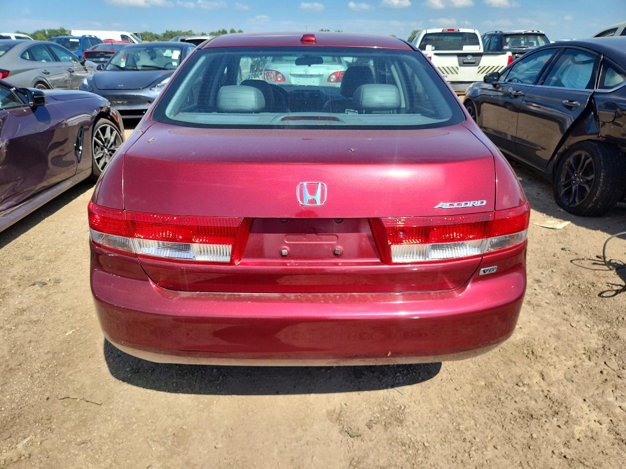 2004 Honda Accord Ex Red vin: 1HGCM66864A038559