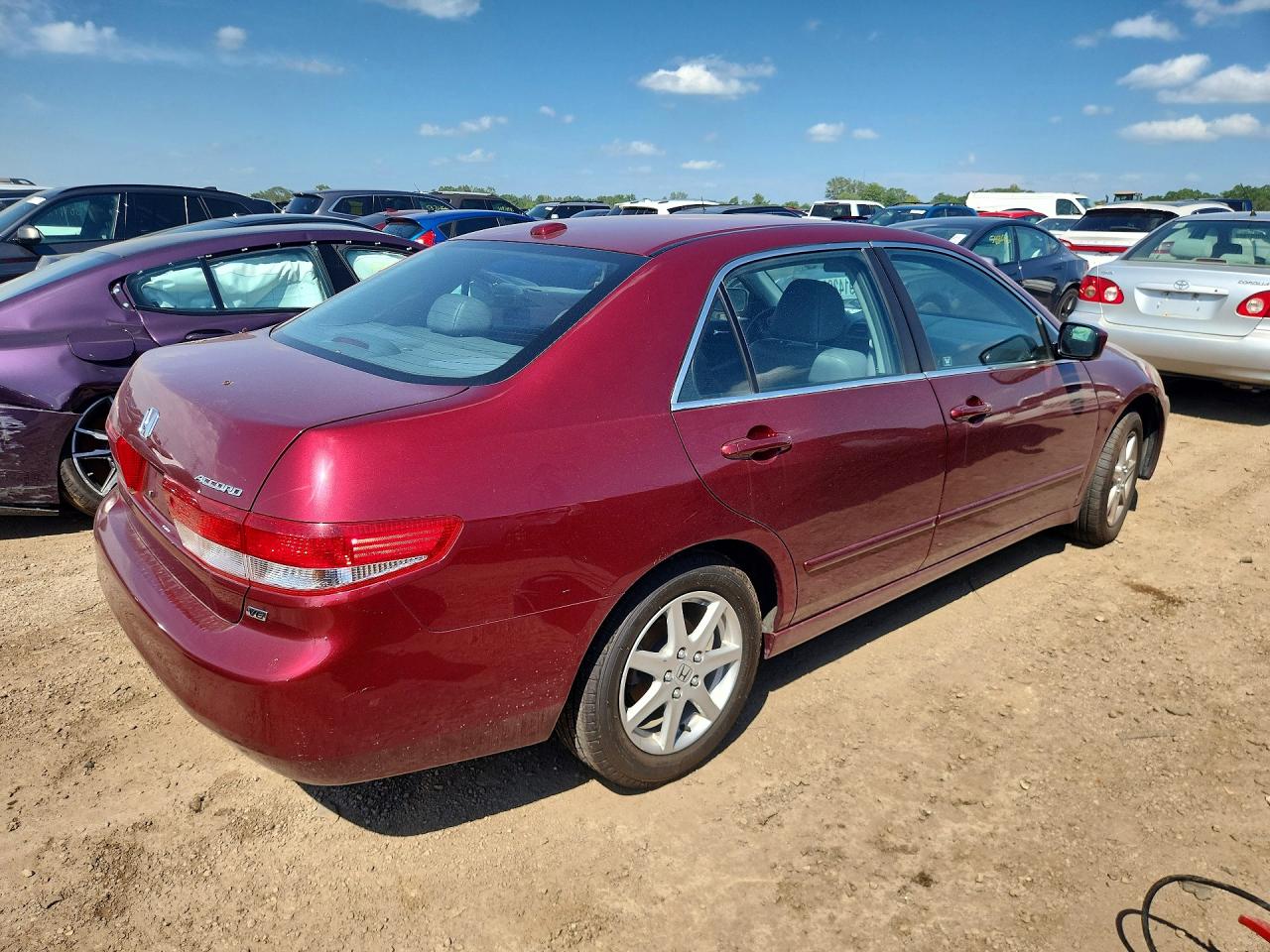 2004 Honda Accord Ex Red vin: 1HGCM66864A038559