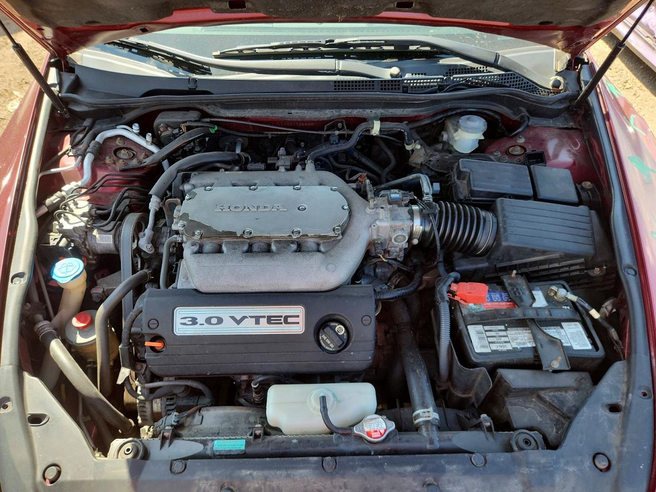2004 Honda Accord Ex Red vin: 1HGCM66864A038559