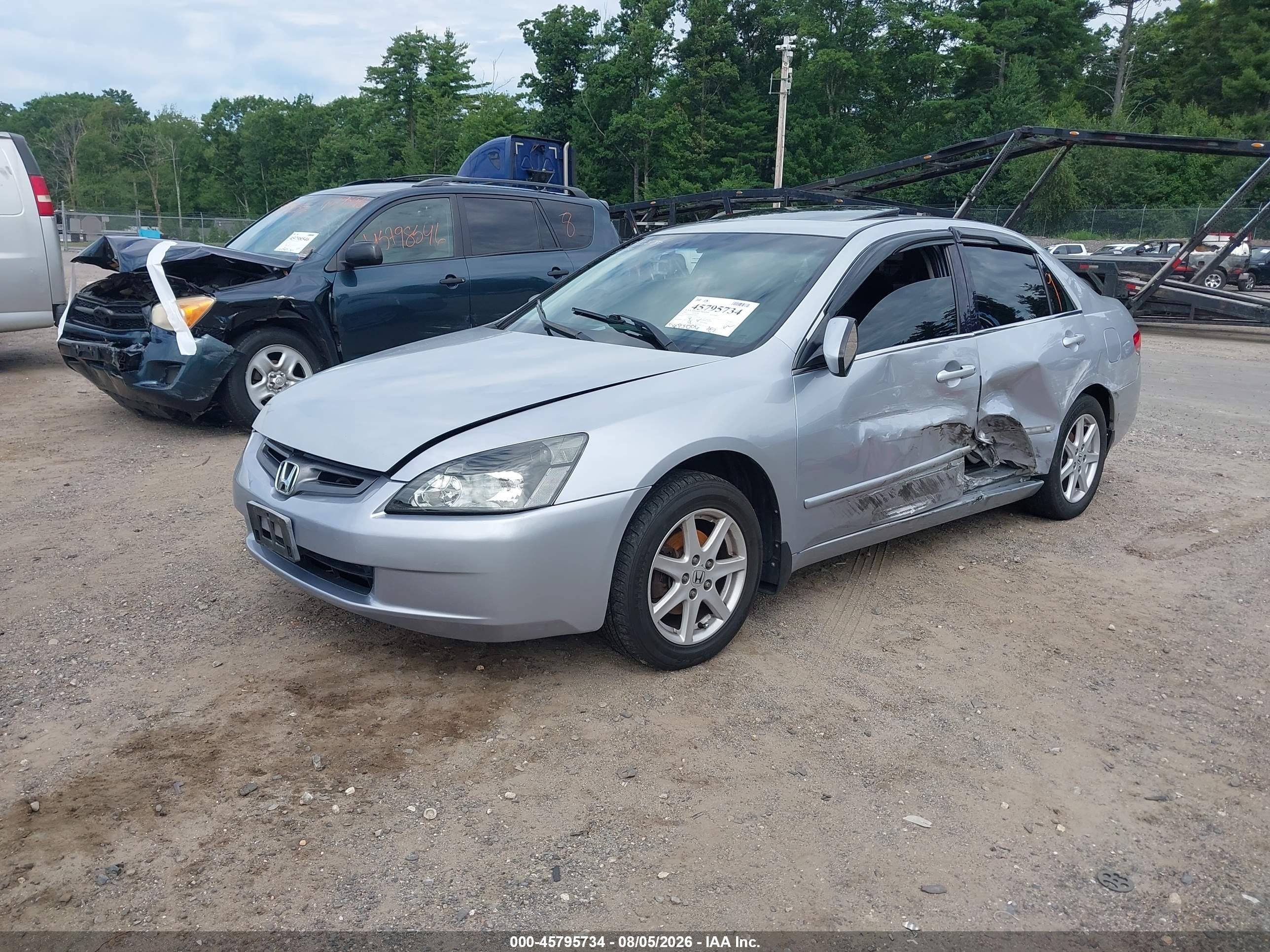 2004 Honda Accord 3.0 Ex Silver vin: 1HGCM66864A047536