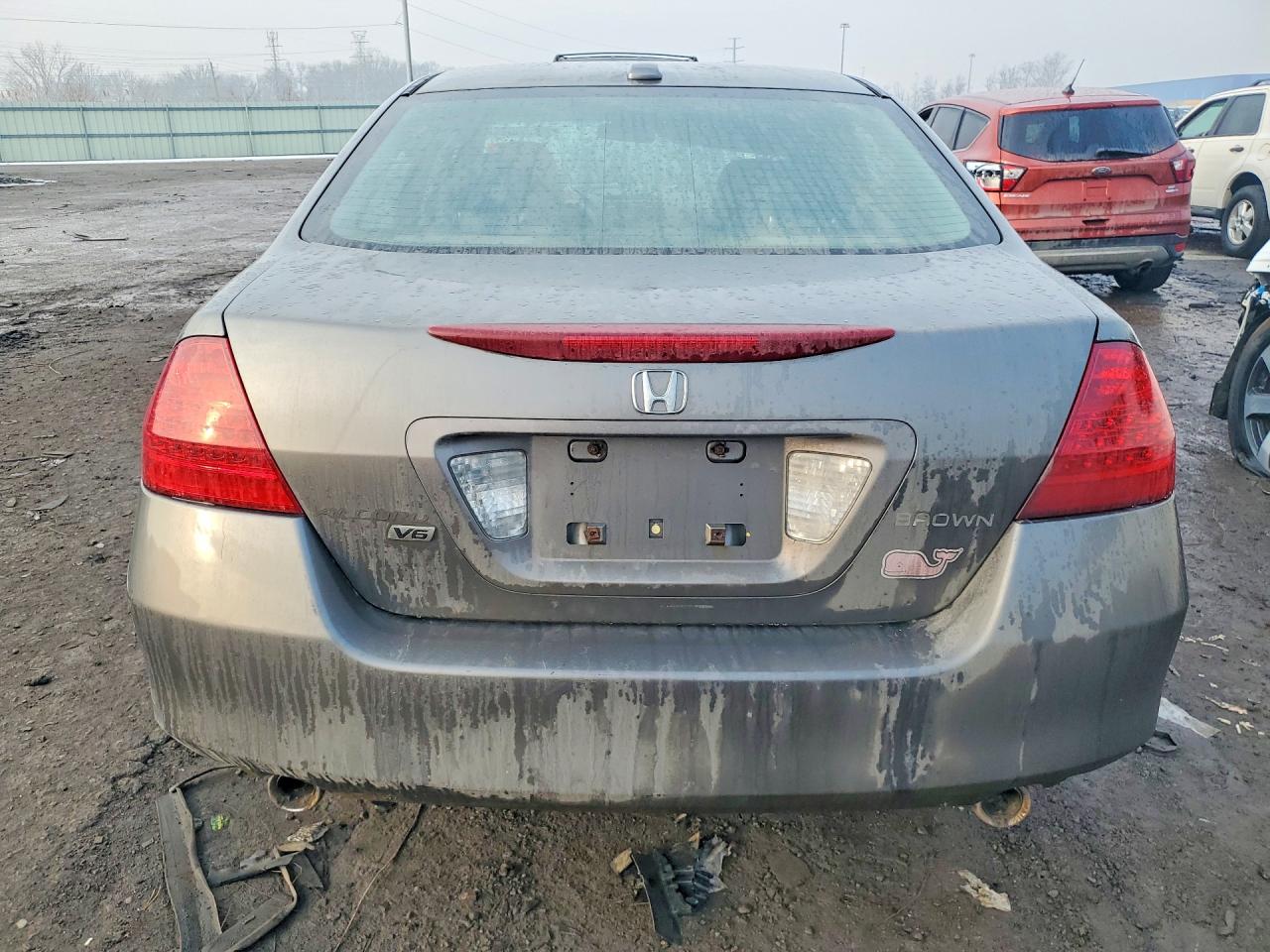 2006 Honda Accord Ex Gray vin: 1HGCM66866A012613