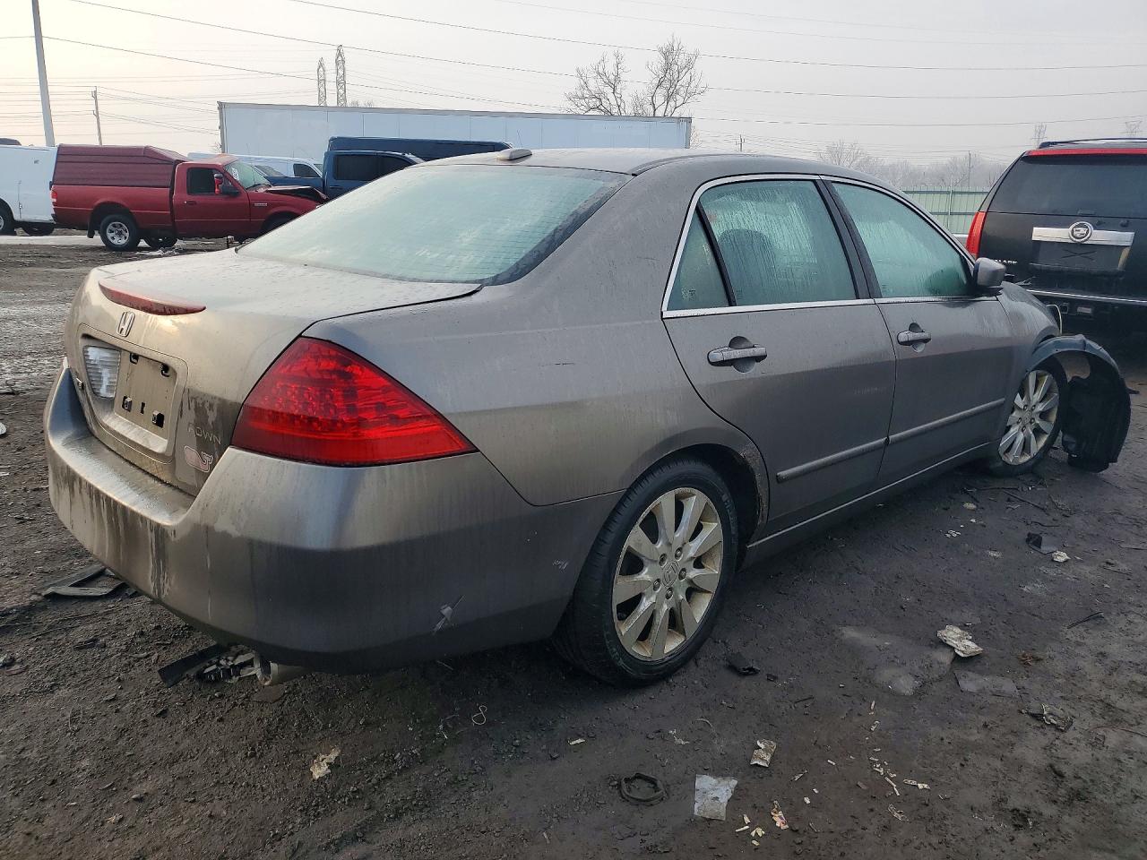 2006 Honda Accord Ex Gray vin: 1HGCM66866A012613