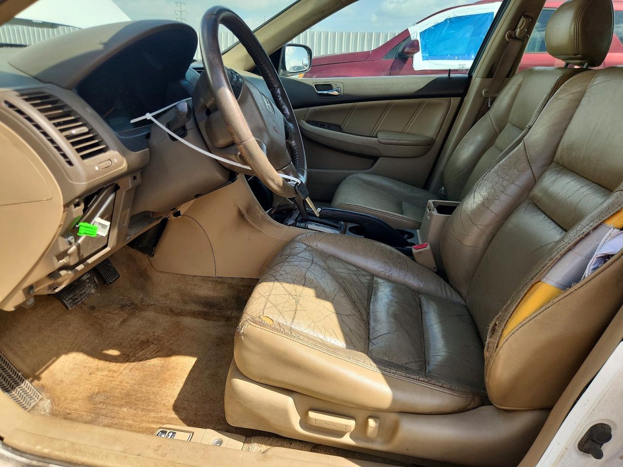 2007 Honda Accord White vin: 1HGCM66867A017988