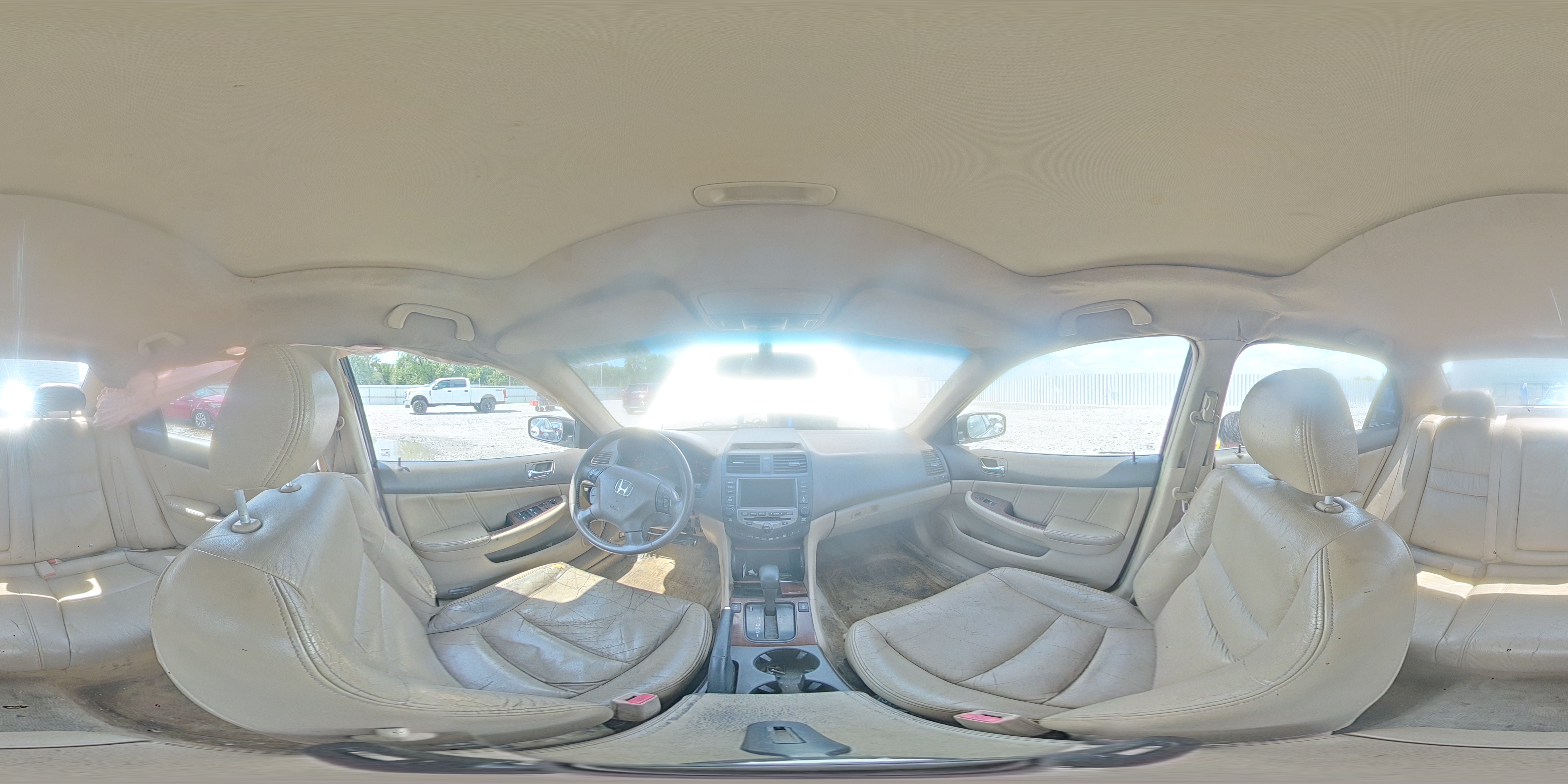 2007 Honda Accord White vin: 1HGCM66867A017988