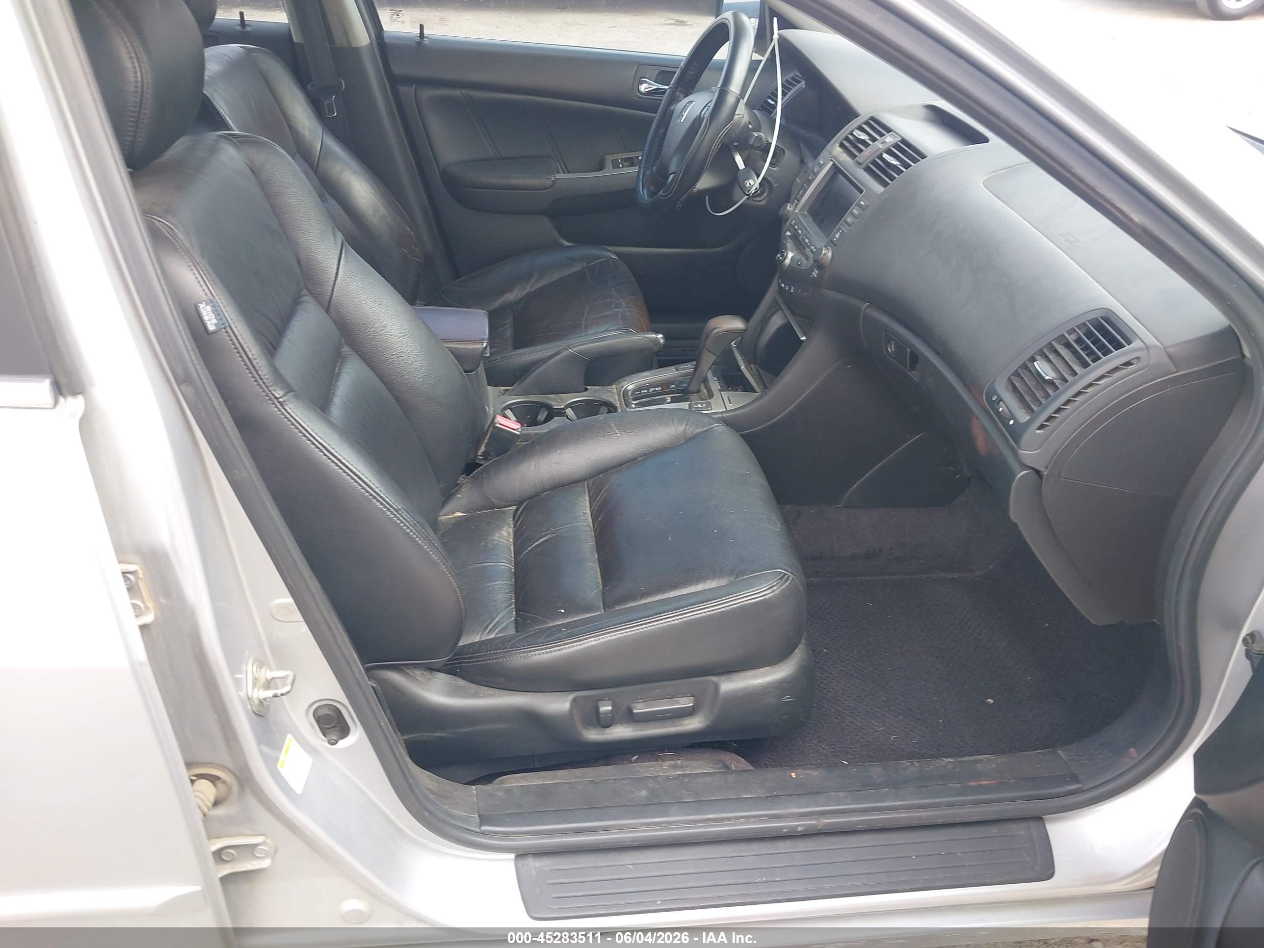 2007 Honda Accord 3.0 Ex Silver vin: 1HGCM66867A050084