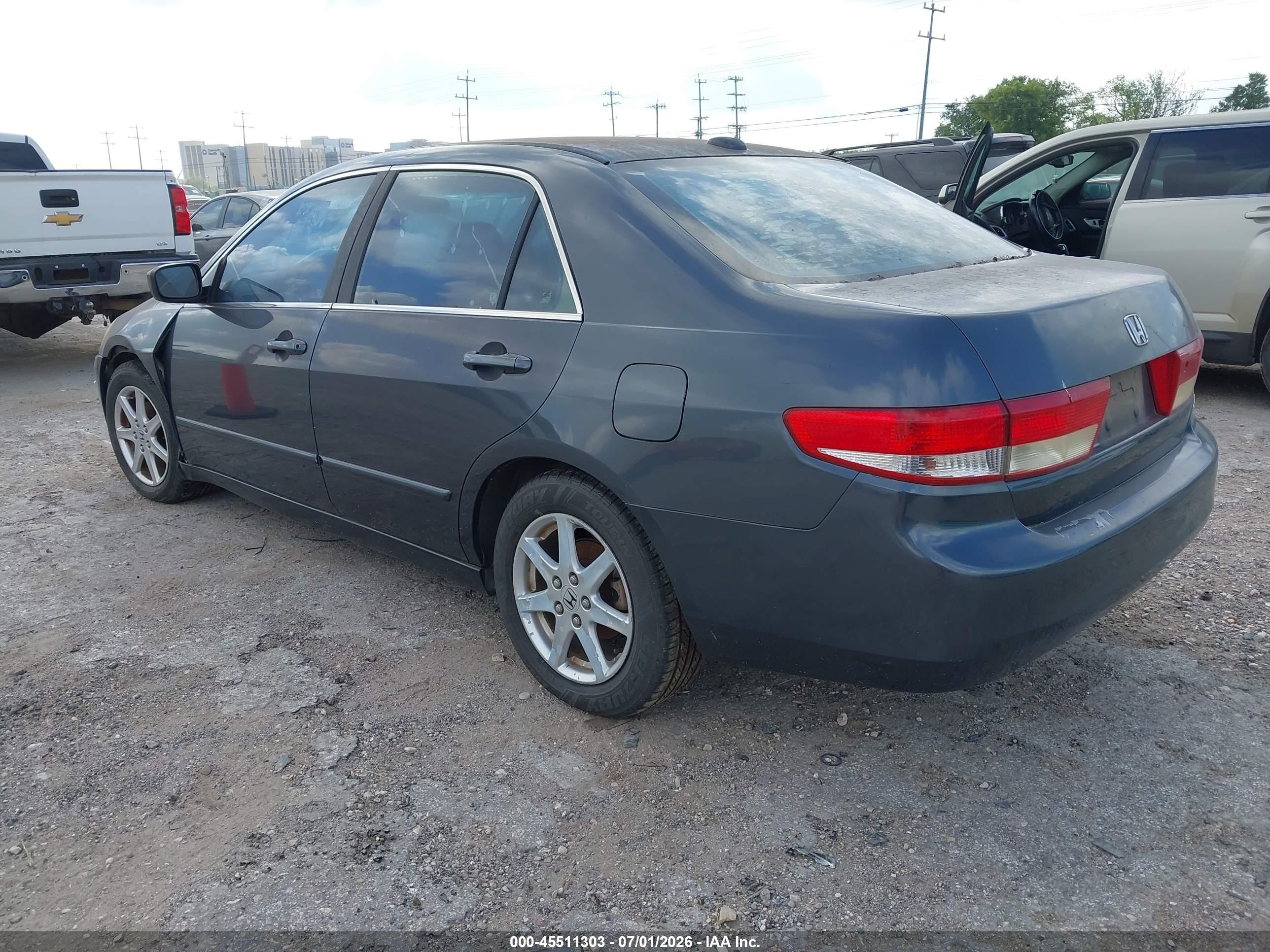 2004 Honda Accord 3.0 Ex Gray vin: 1HGCM66874A075393