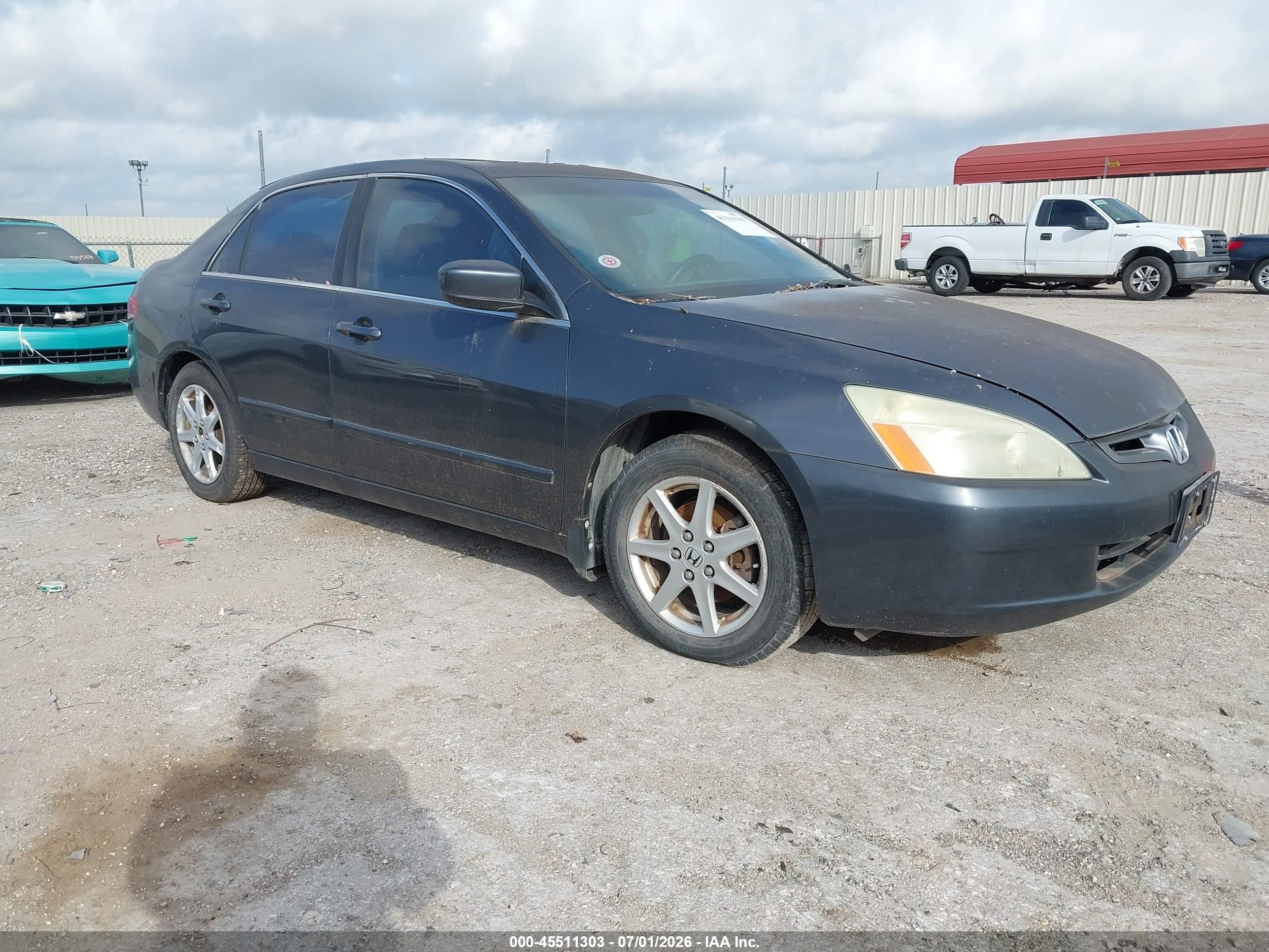2004 Honda Accord 3.0 Ex Gray vin: 1HGCM66874A075393