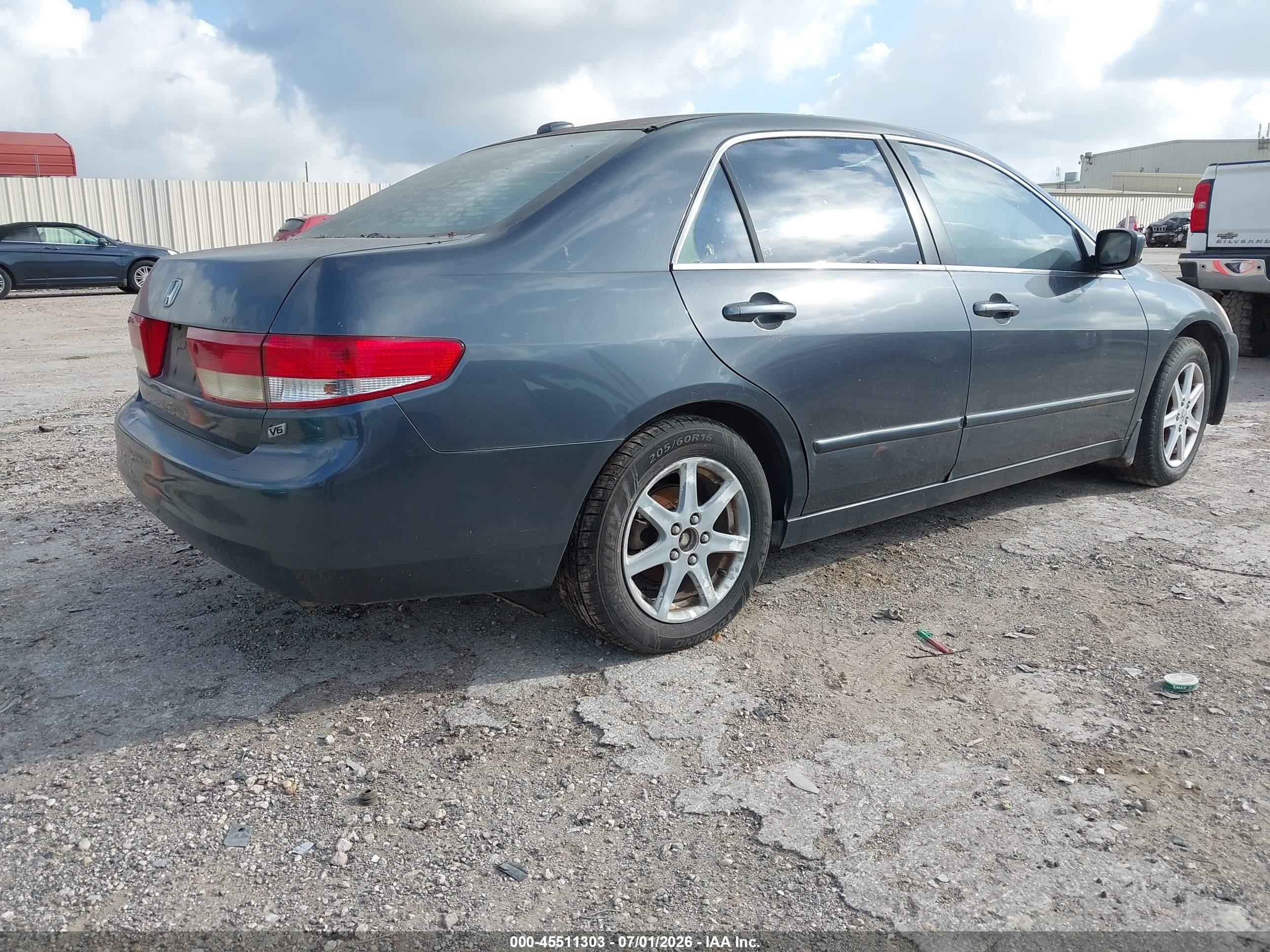 2004 Honda Accord 3.0 Ex Gray vin: 1HGCM66874A075393