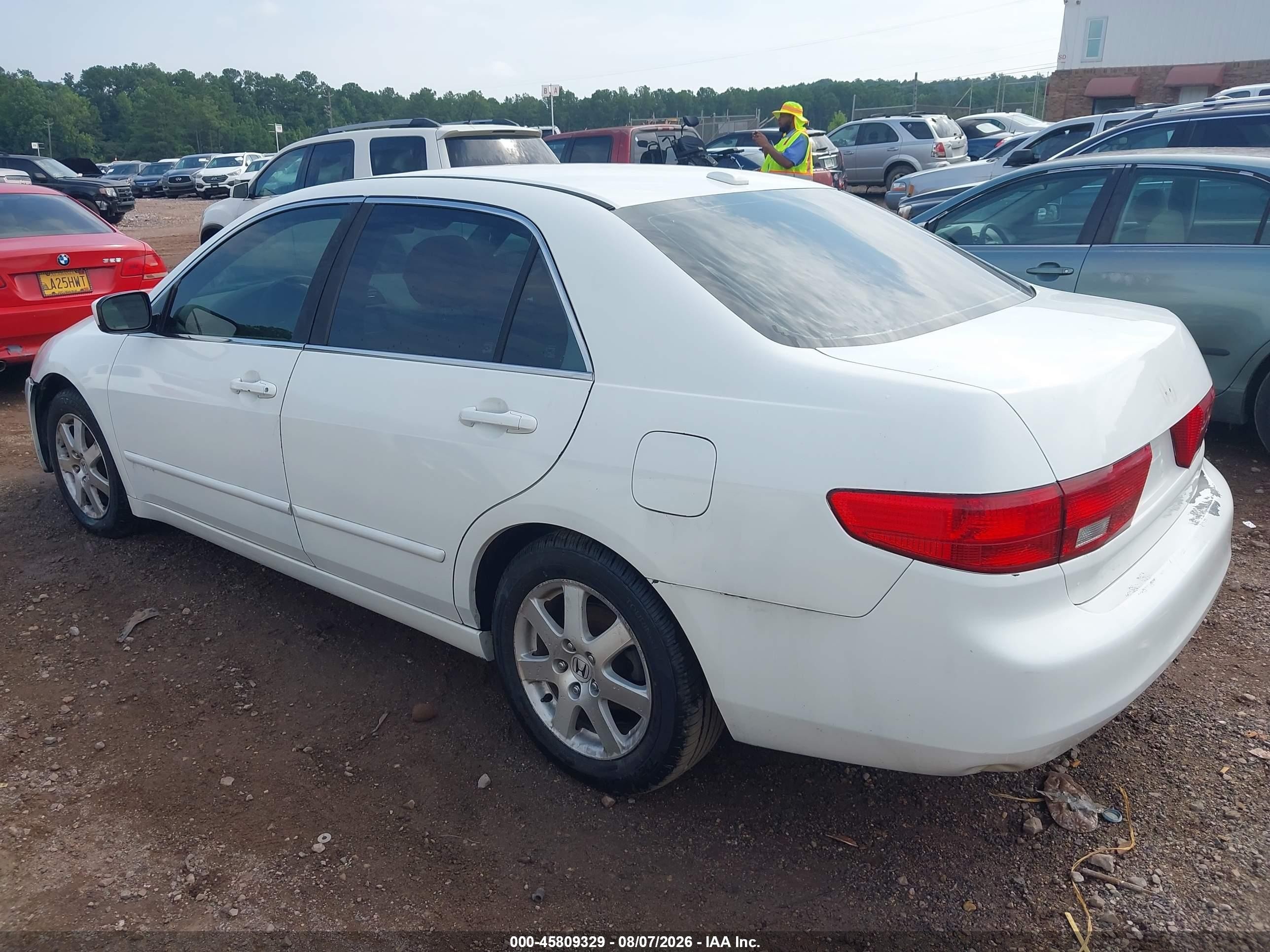 2005 Honda Accord 3.0 Ex Белый vin: 1HGCM66875A052777