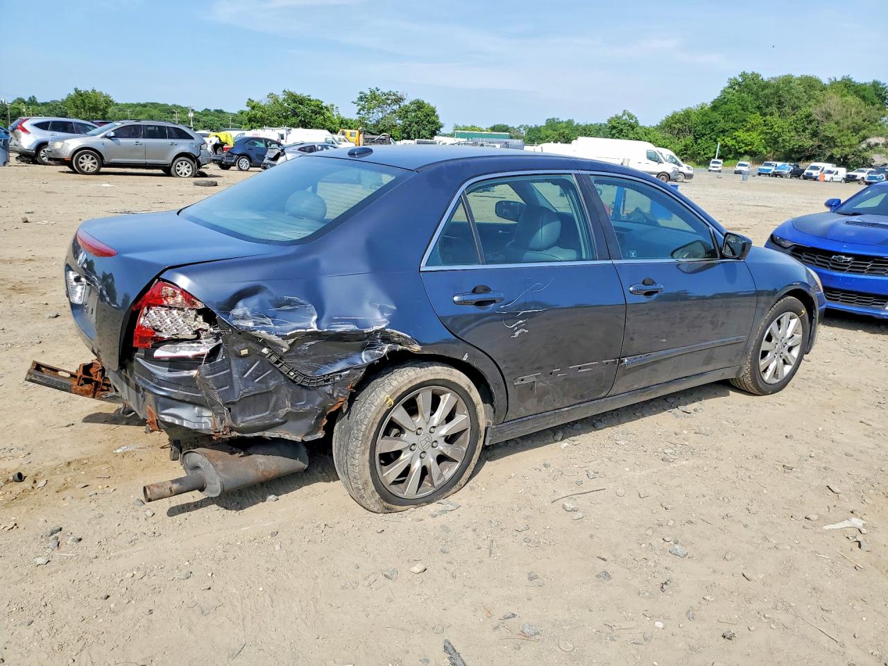 2006 Honda Accord Ex Gray vin: 1HGCM66876A007758