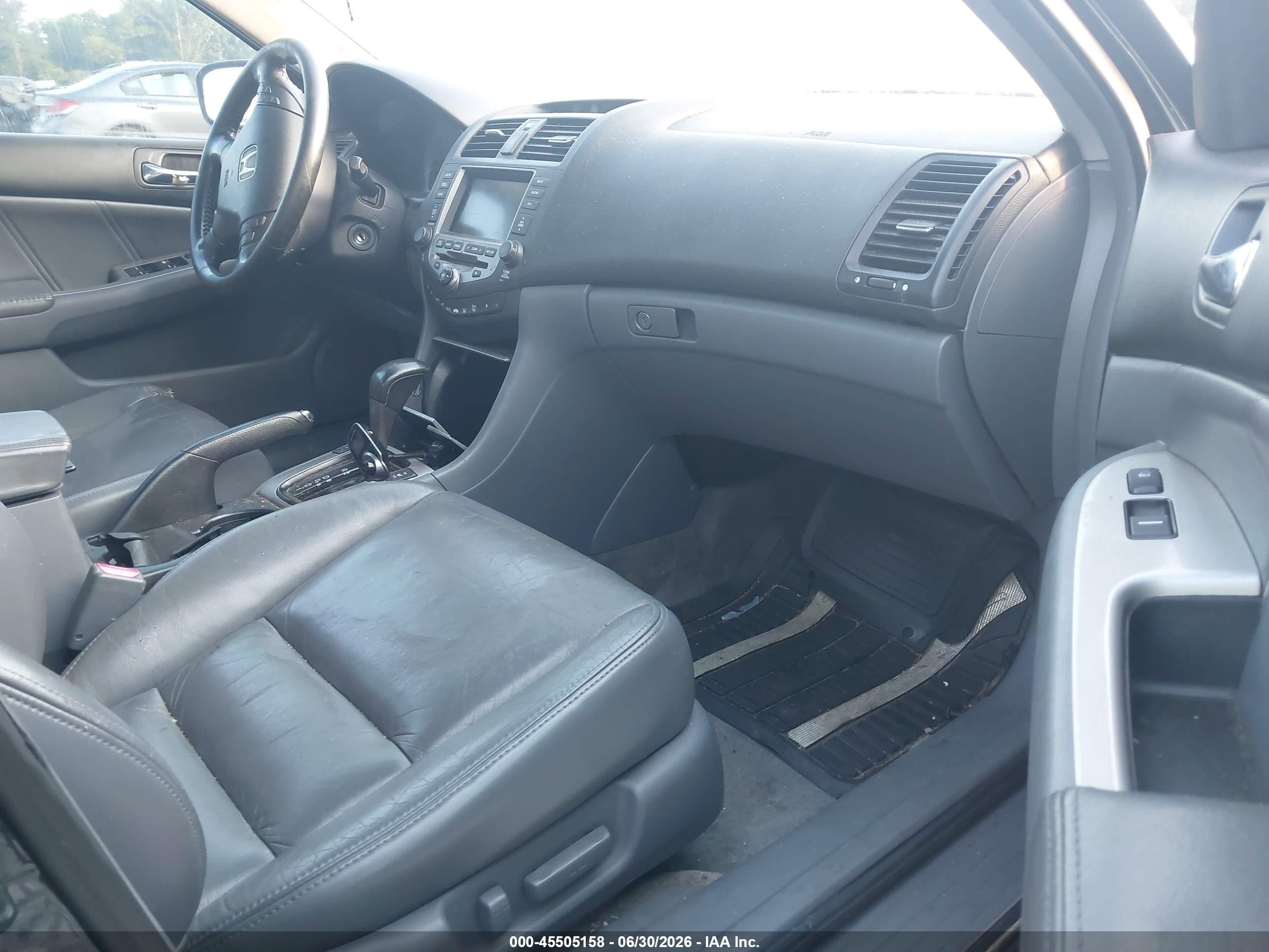 2006 Honda Accord 3.0 Ex Gray vin: 1HGCM66876A048276