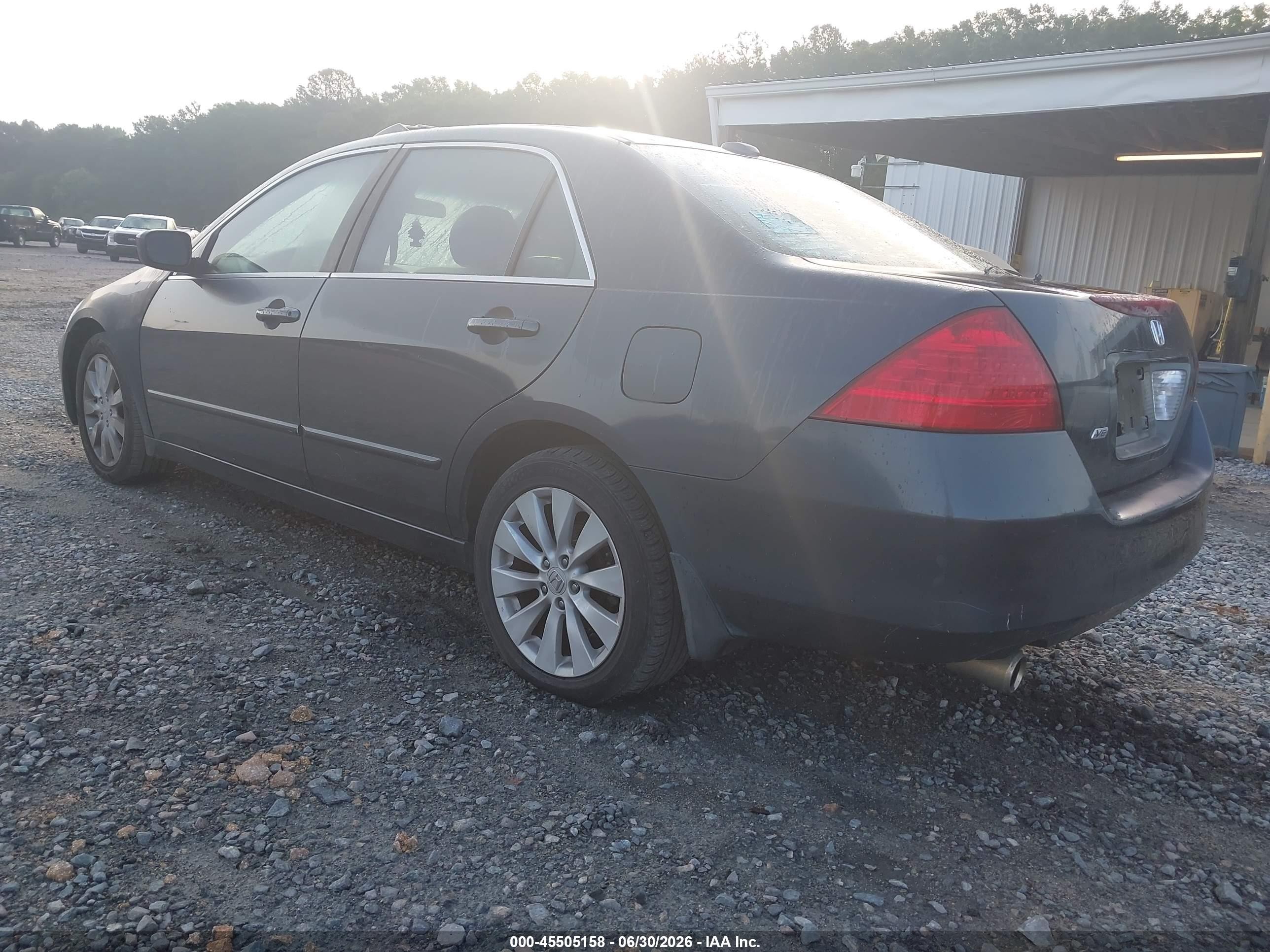 2006 Honda Accord 3.0 Ex Gray vin: 1HGCM66876A048276