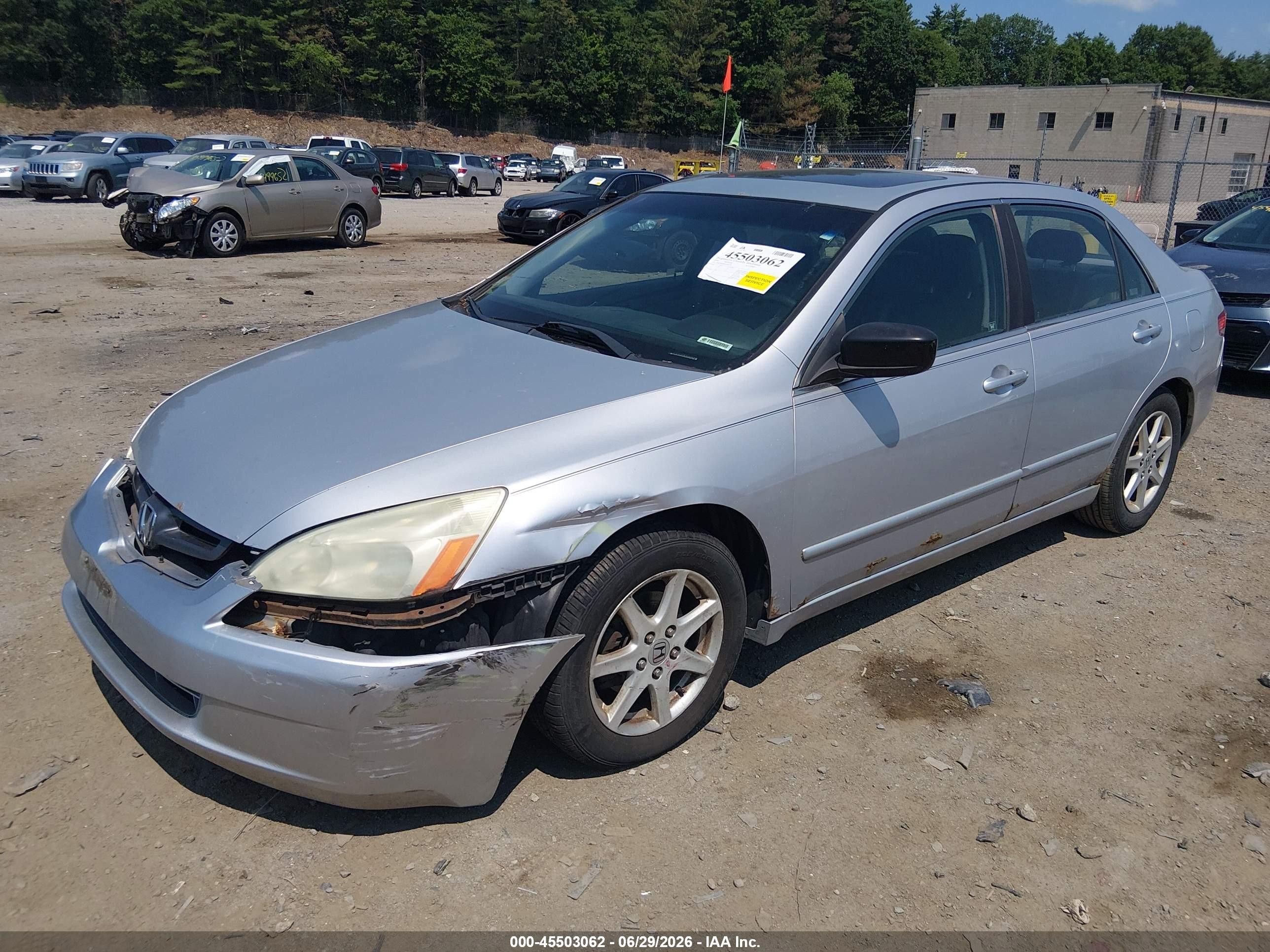 2004 Honda Accord 3.0 Ex Silver vin: 1HGCM66884A006275