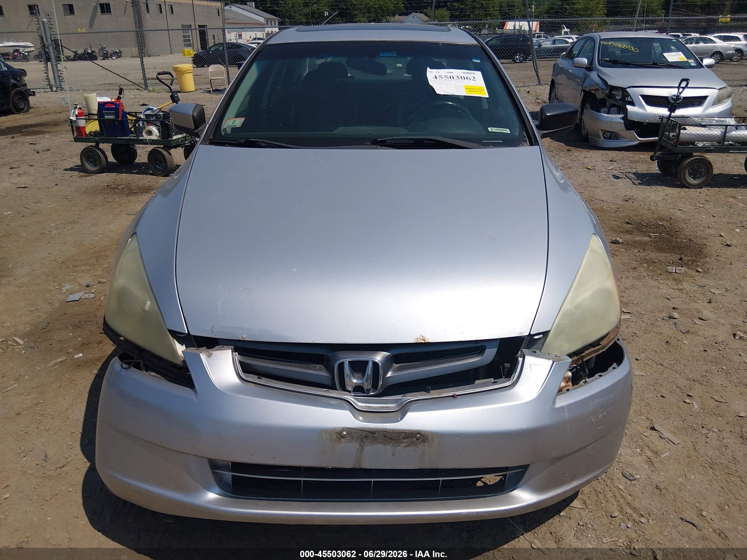 2004 Honda Accord 3.0 Ex Silver vin: 1HGCM66884A006275
