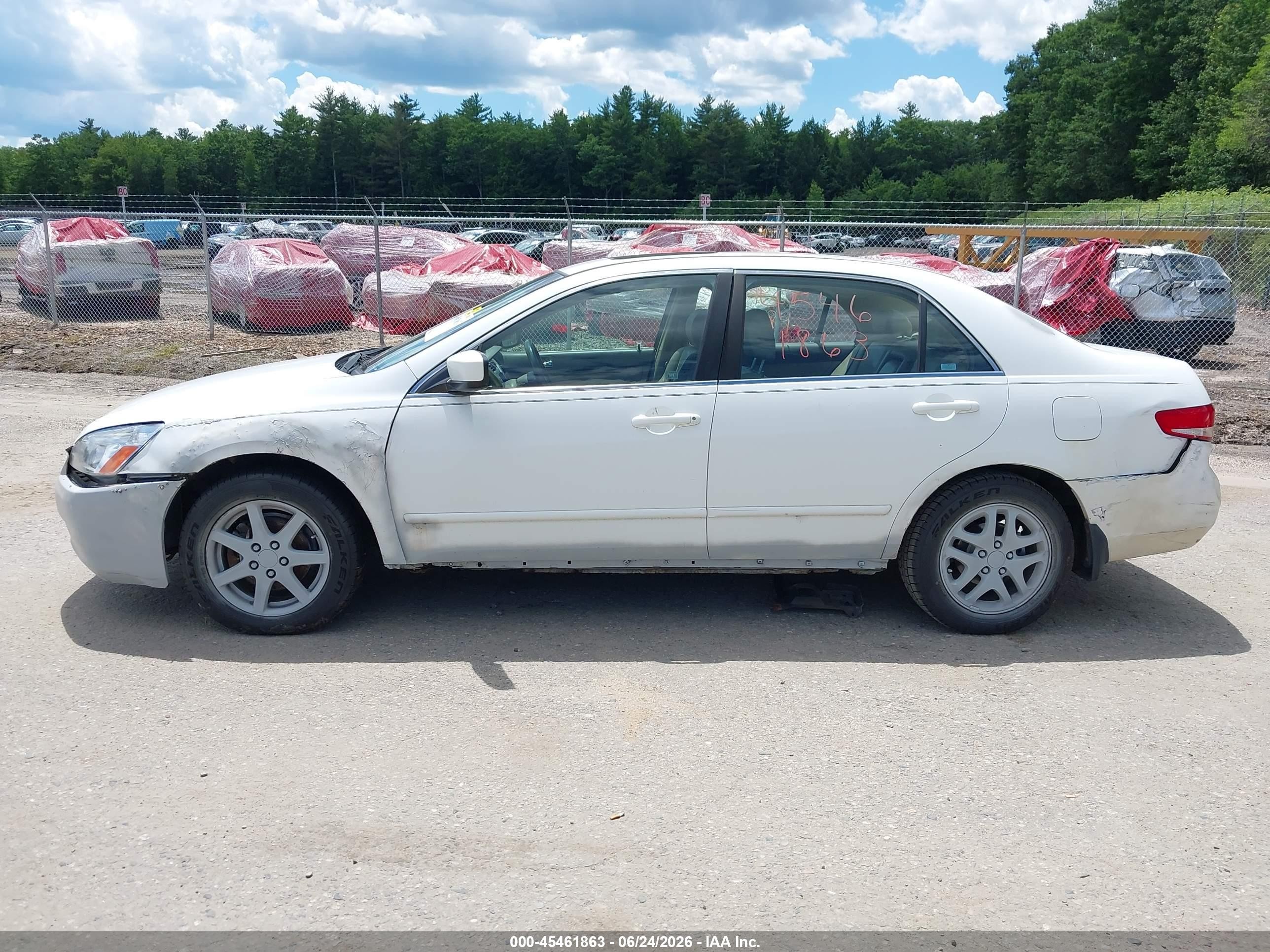 2004 Honda Accord 3.0 Ex White vin: 1HGCM66884A071207