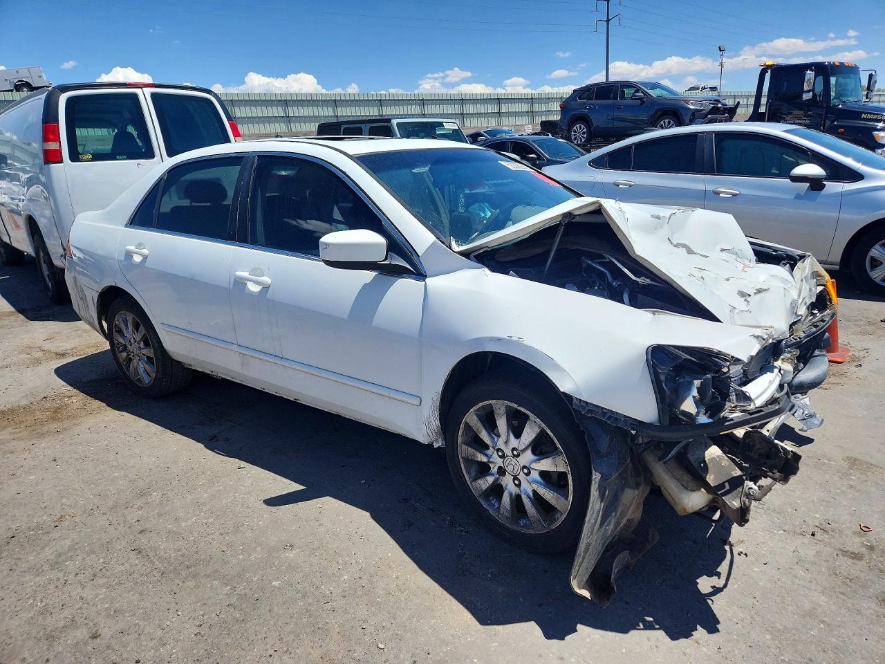 2006 Honda Accord Ex White vin: 1HGCM66886A047637