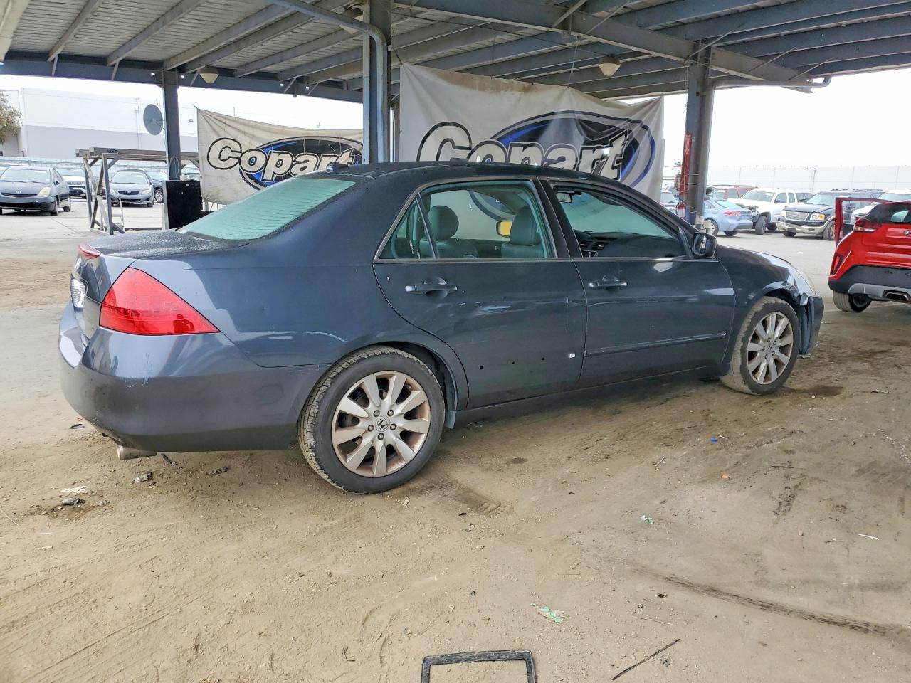 2007 Honda Accord Ex Gray vin: 1HGCM66887A025753