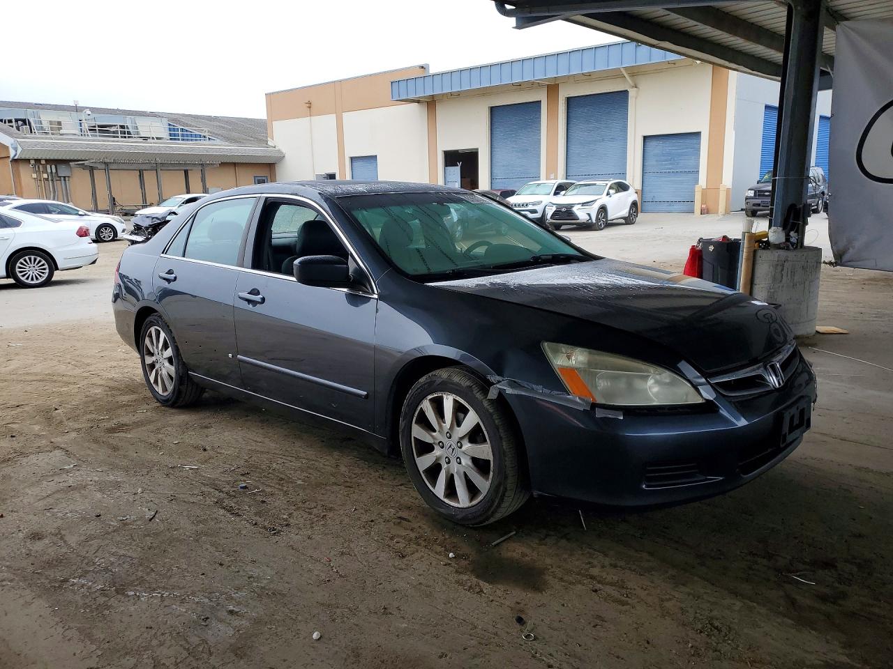 2007 Honda Accord Ex Gray vin: 1HGCM66887A025753