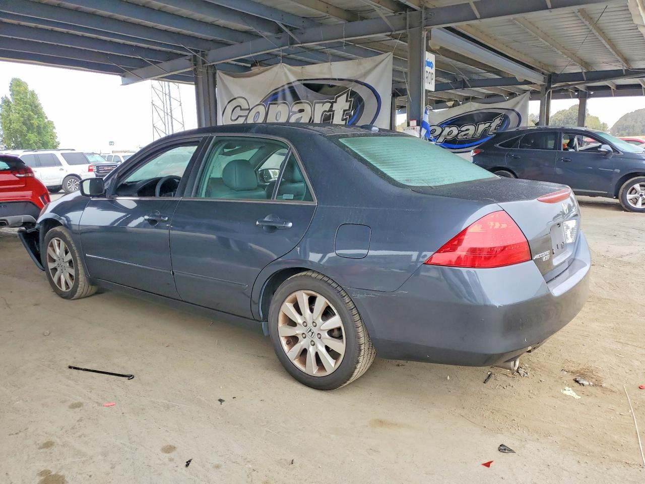 2007 Honda Accord Ex Gray vin: 1HGCM66887A025753