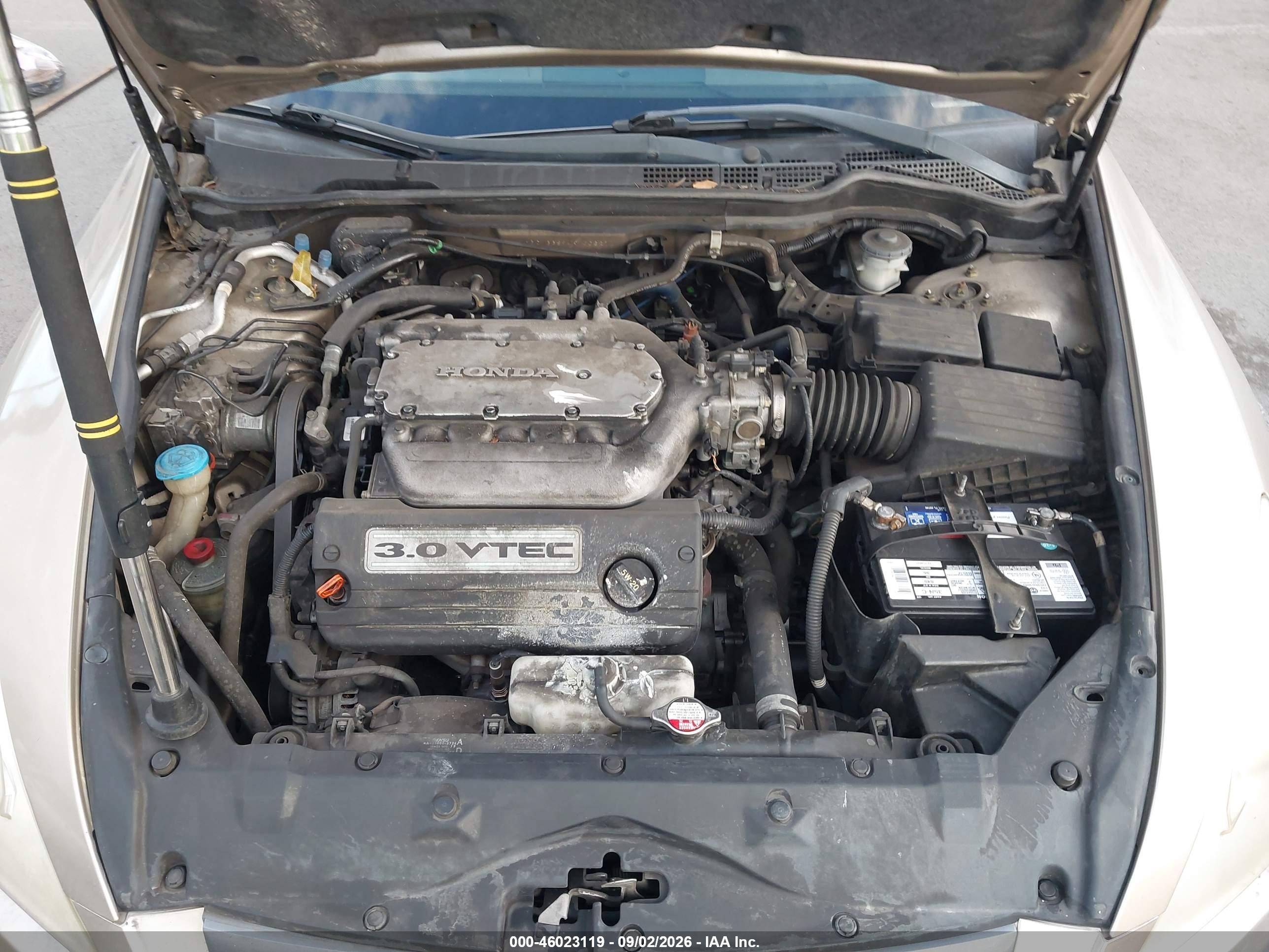 2004 Honda Accord 3.0 Ex Бежевый vin: 1HGCM66894A100827