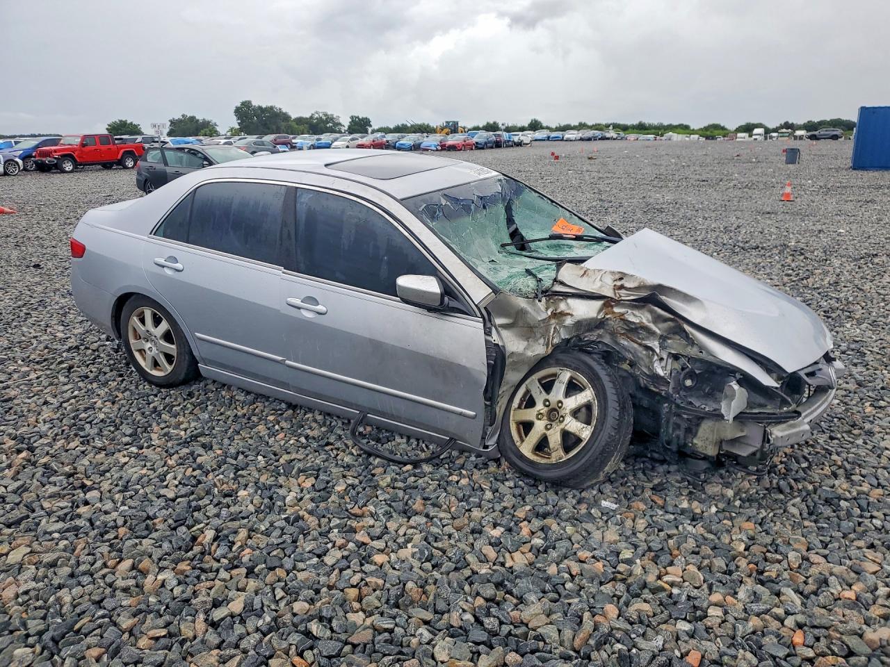 2005 Honda Accord Ex Серебряный vin: 1HGCM66895A071556