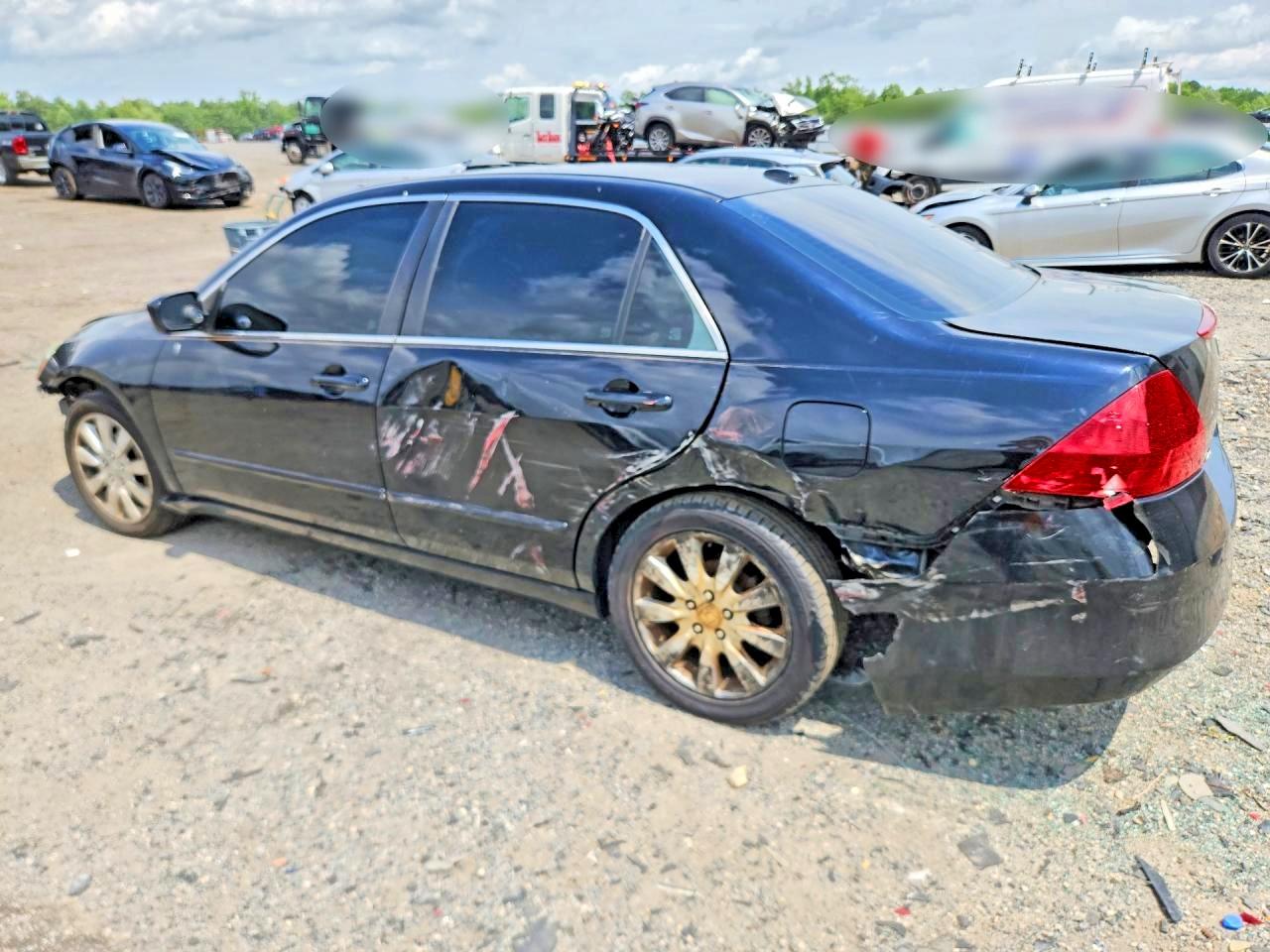 2006 Honda Accord Ex Black vin: 1HGCM66896A011911
