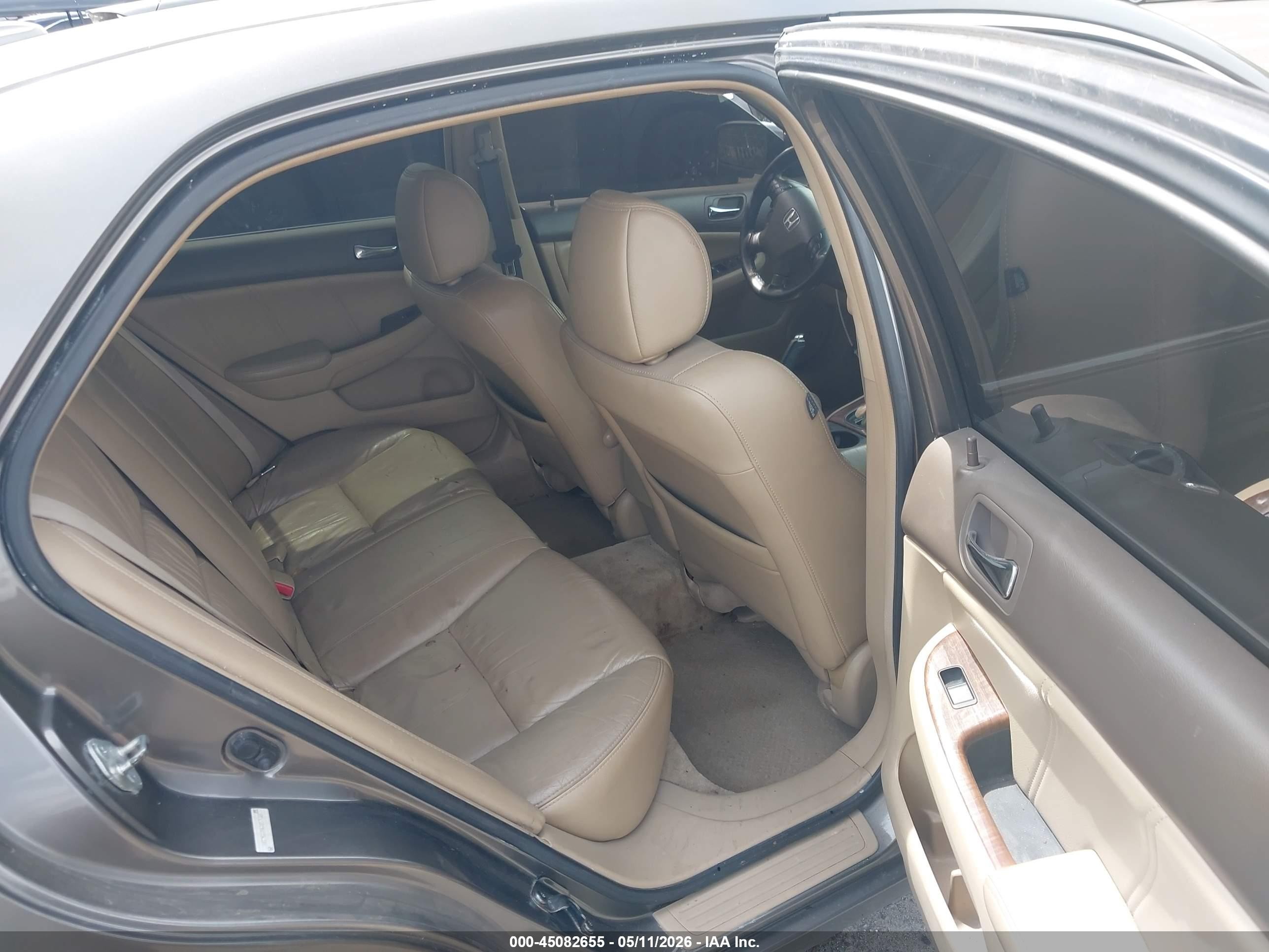 2006 Honda Accord 3.0 Ex Gray vin: 1HGCM66896A012668