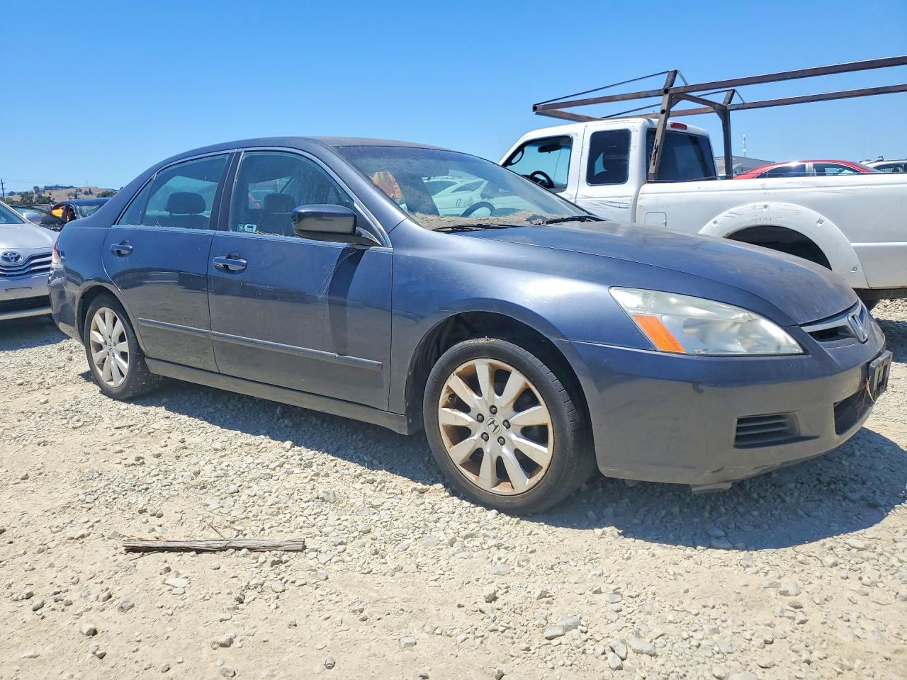 2007 Honda Accord Ex Gray vin: 1HGCM66897A012879