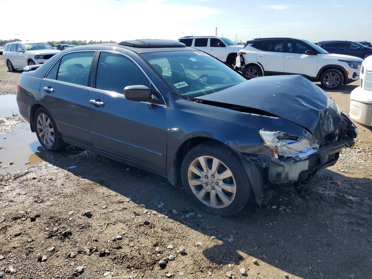 2007 Honda Accord Ex Charcoal vin: 1HGCM66897A056476