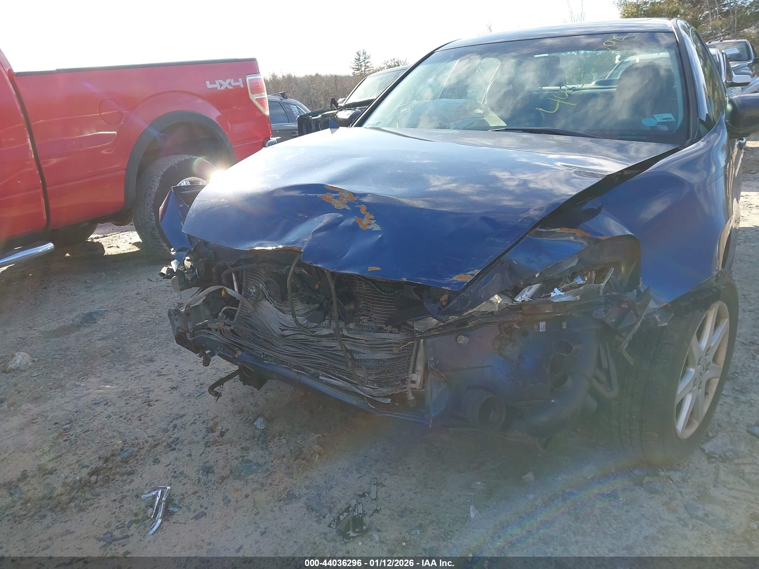 2003 Honda Accord Sdn Ex Blue vin: 1HGCM668X3A049336