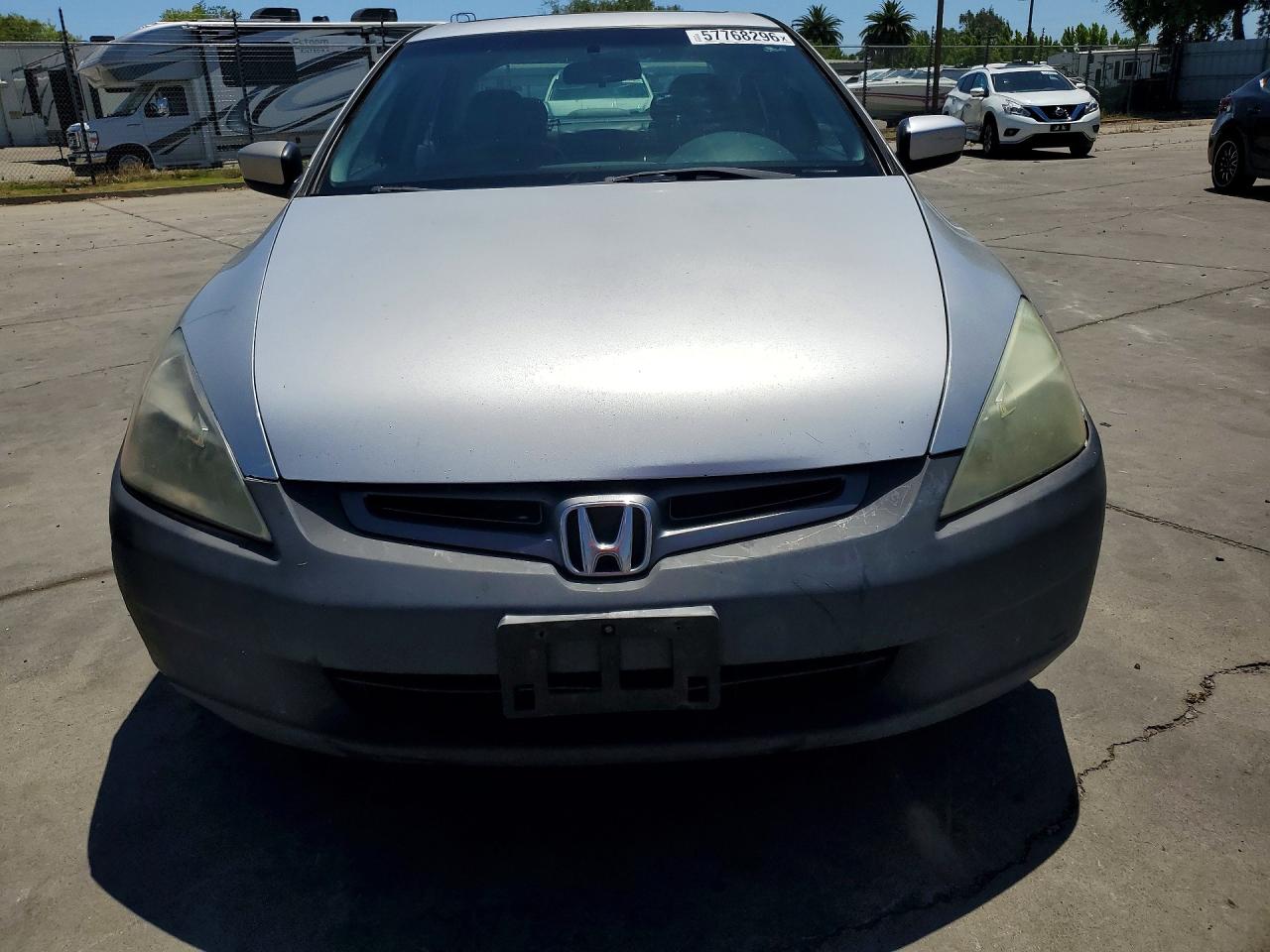 2004 Honda Accord Ex Silver vin: 1HGCM668X4A055316