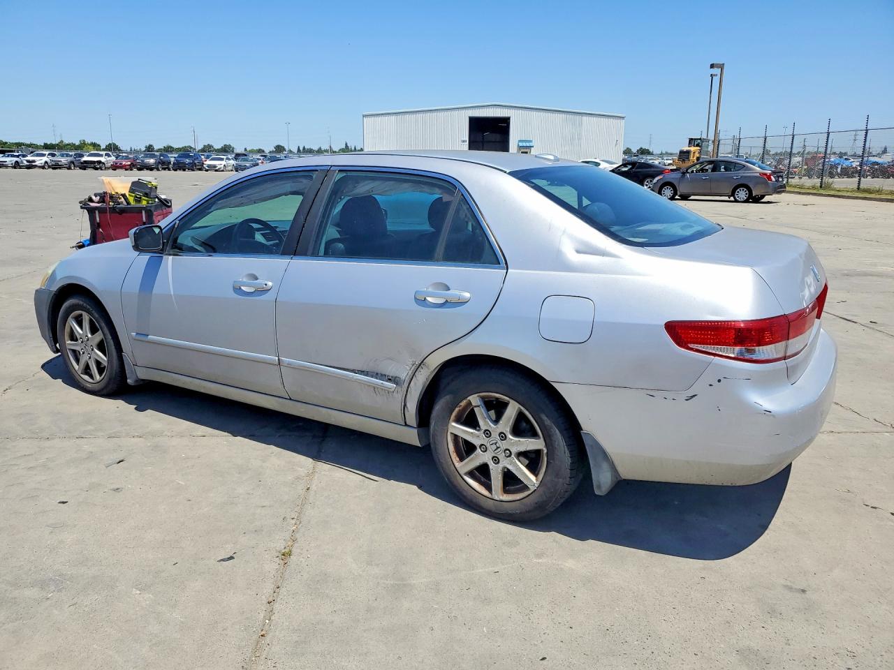 2004 Honda Accord Ex Silver vin: 1HGCM668X4A055316