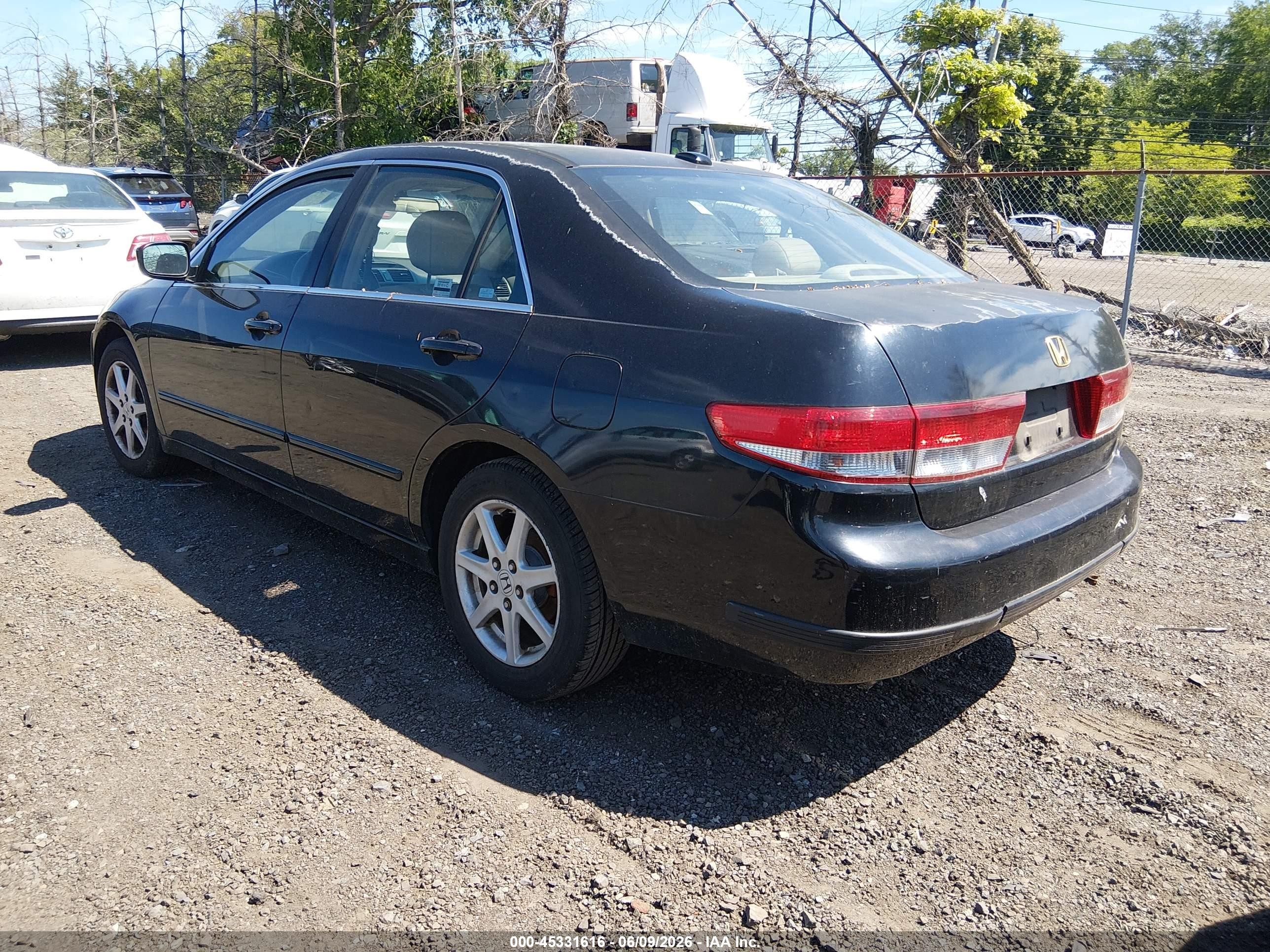 2004 Honda Accord 3.0 Ex Черный vin: 1HGCM668X4A073993