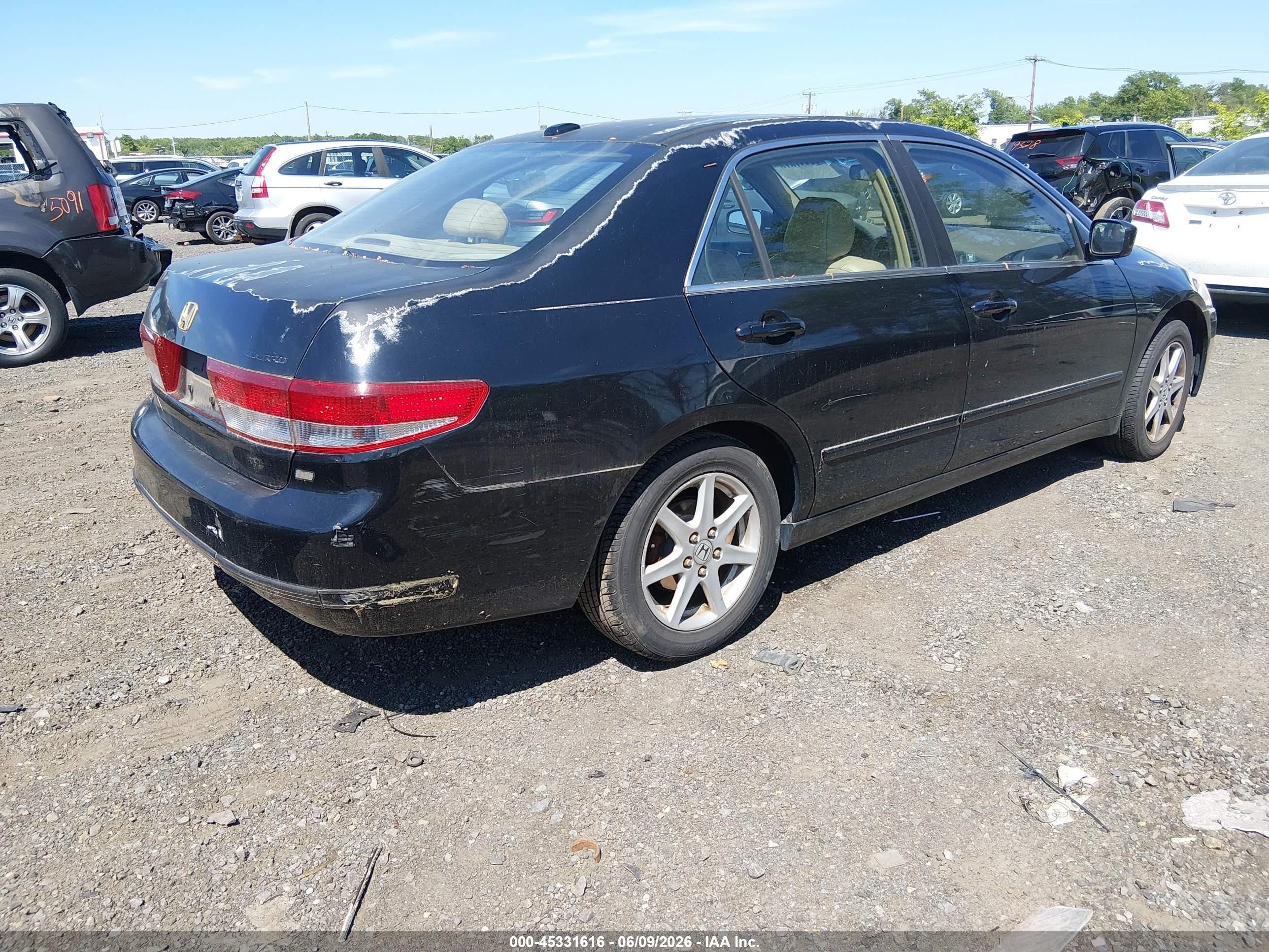2004 Honda Accord 3.0 Ex Черный vin: 1HGCM668X4A073993