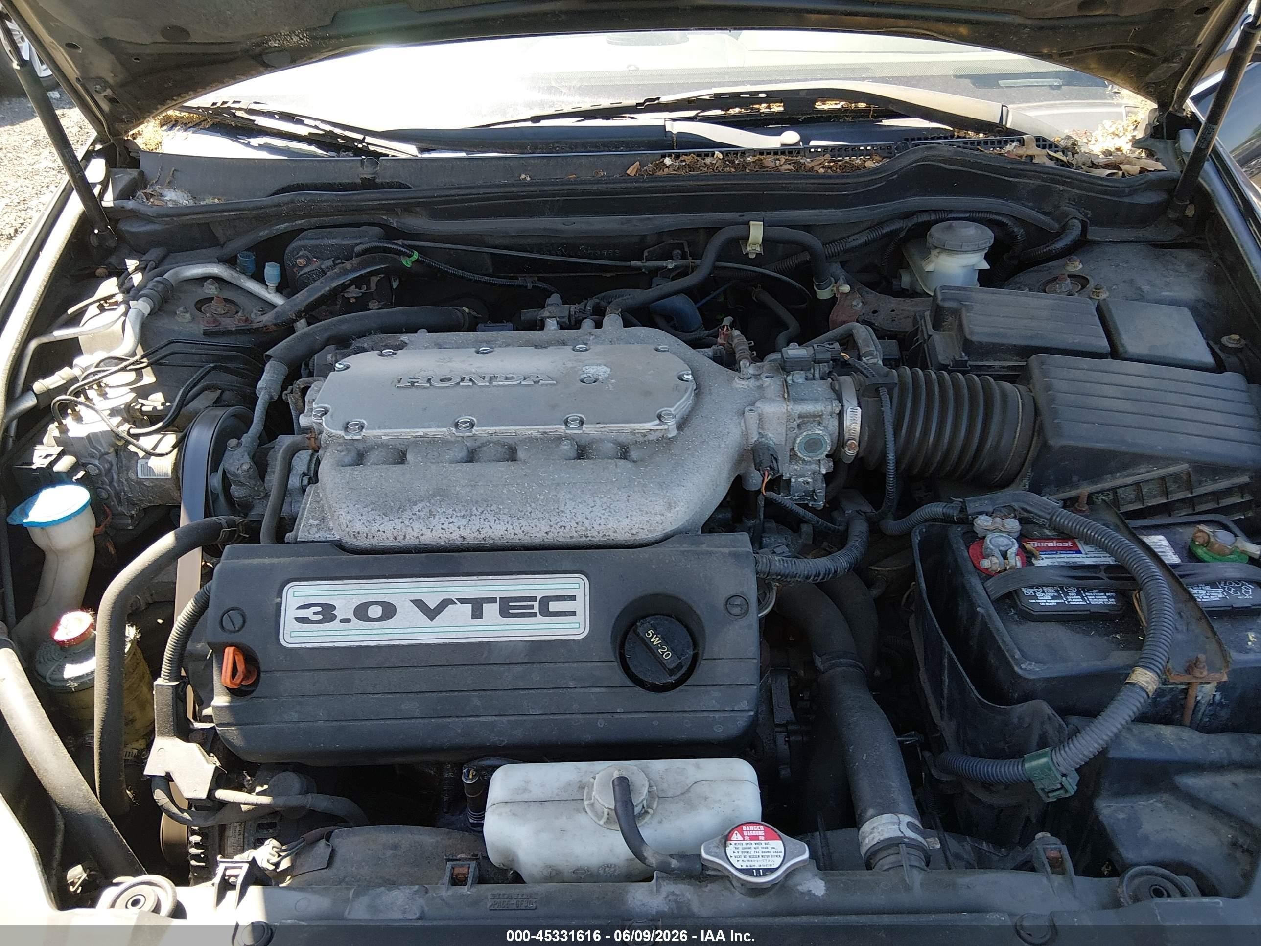 2004 Honda Accord 3.0 Ex Черный vin: 1HGCM668X4A073993