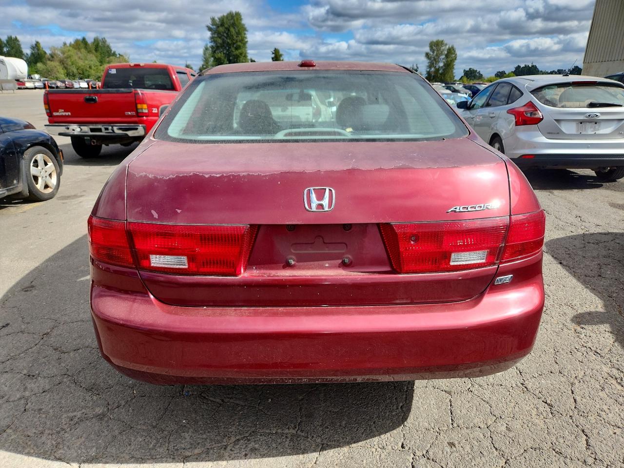 2005 Honda Accord Ex Maroon vin: 1HGCM668X5A057651