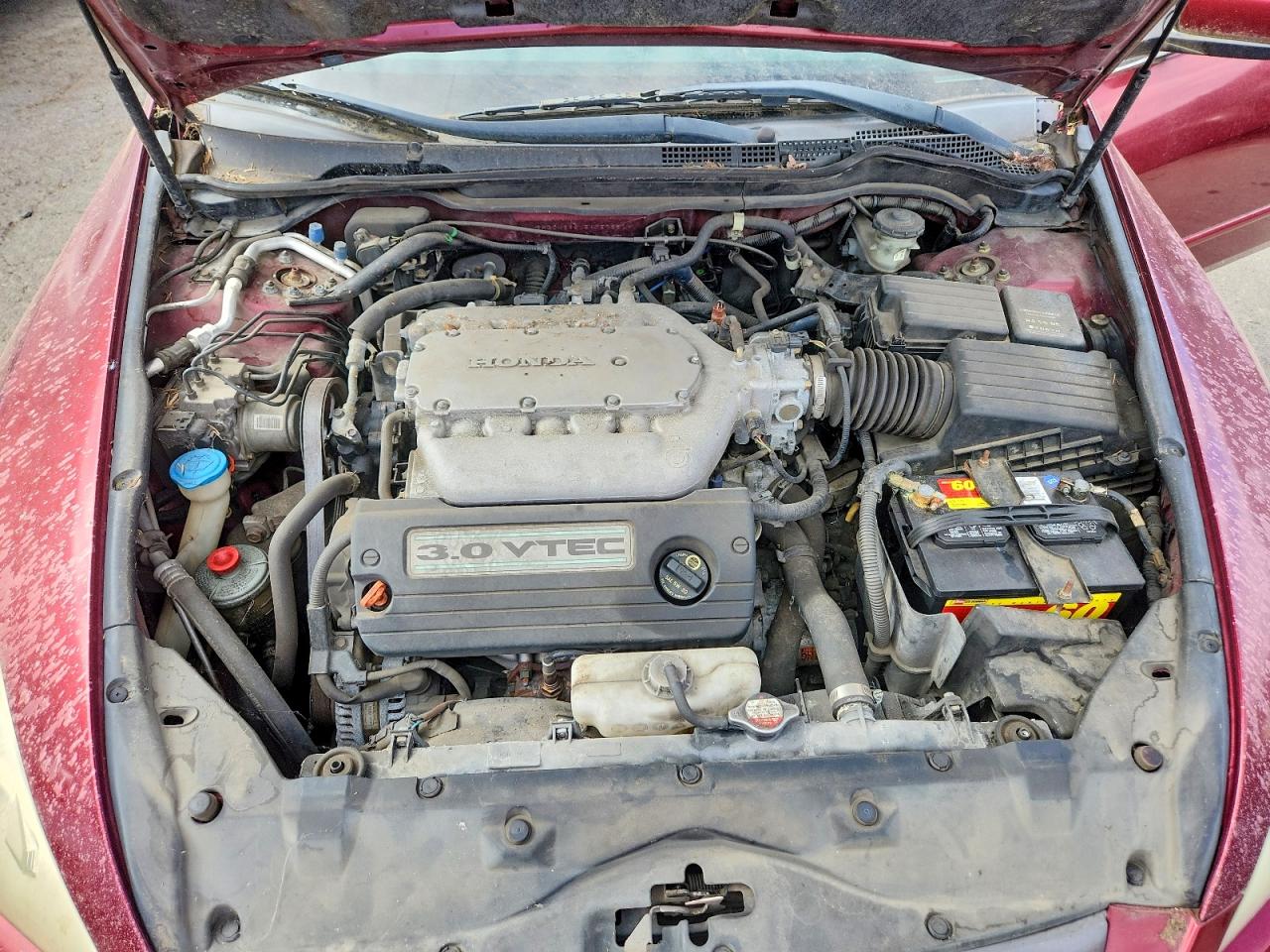 2005 Honda Accord Ex Maroon vin: 1HGCM668X5A057651