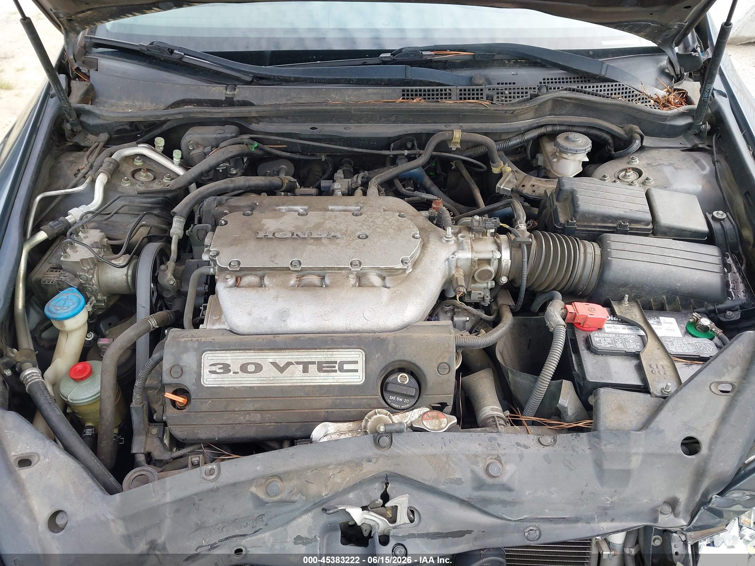 2007 Honda Accord 3.0 Ex Blue vin: 1HGCM668X7A021199
