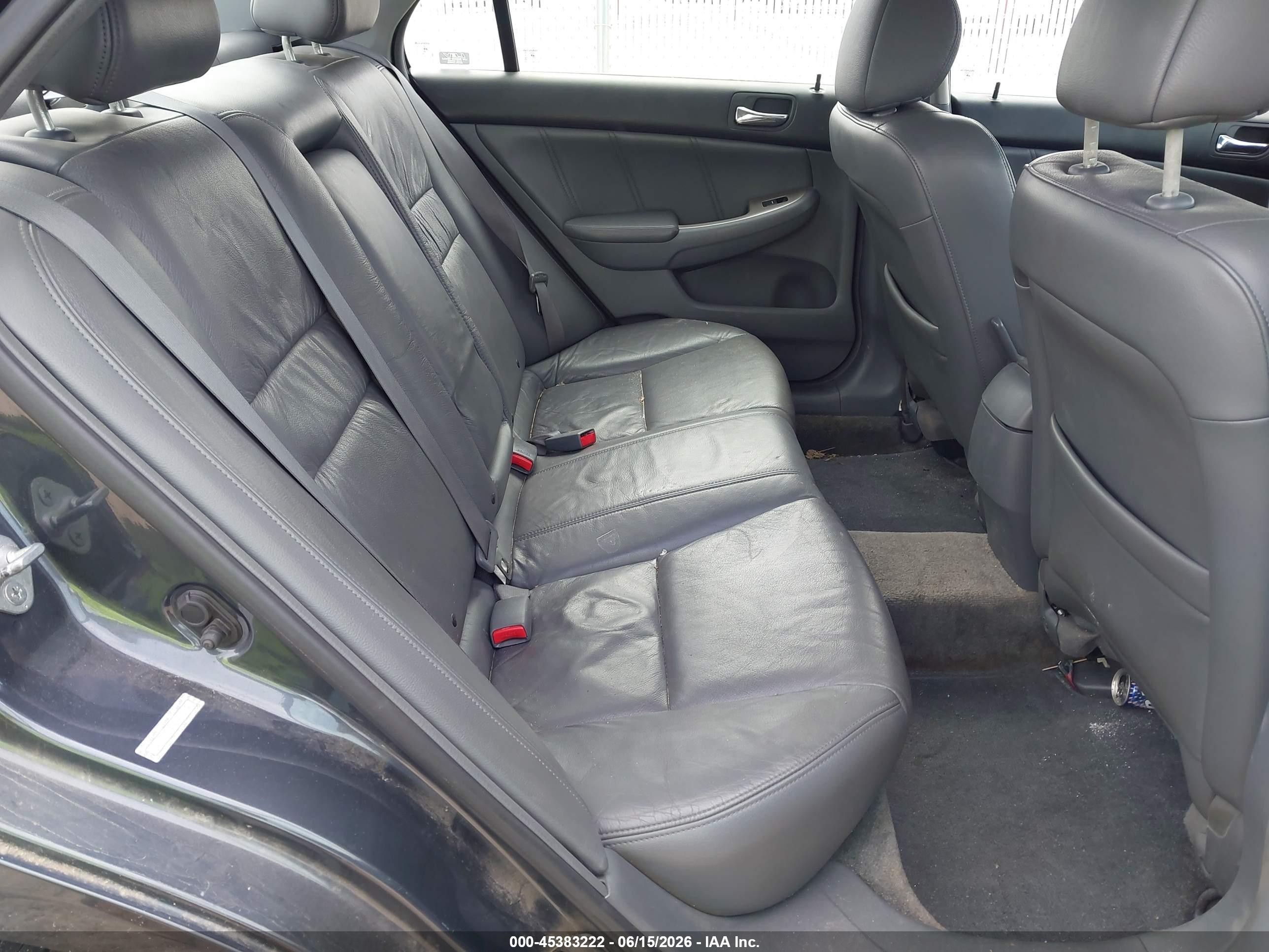 2007 Honda Accord 3.0 Ex Blue vin: 1HGCM668X7A021199