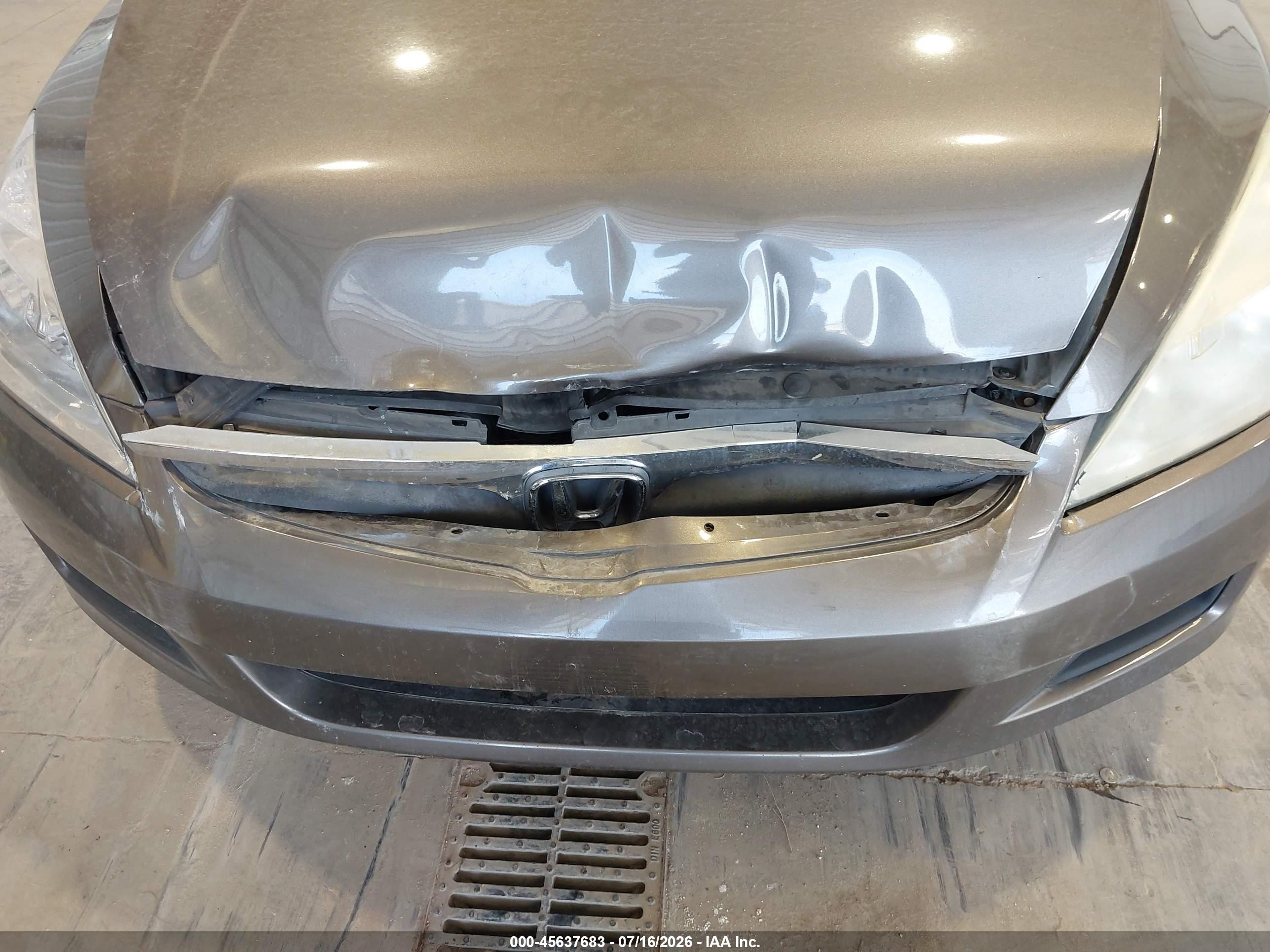 2007 Honda Accord 3.0 Ex Tan vin: 1HGCM668X7A033966