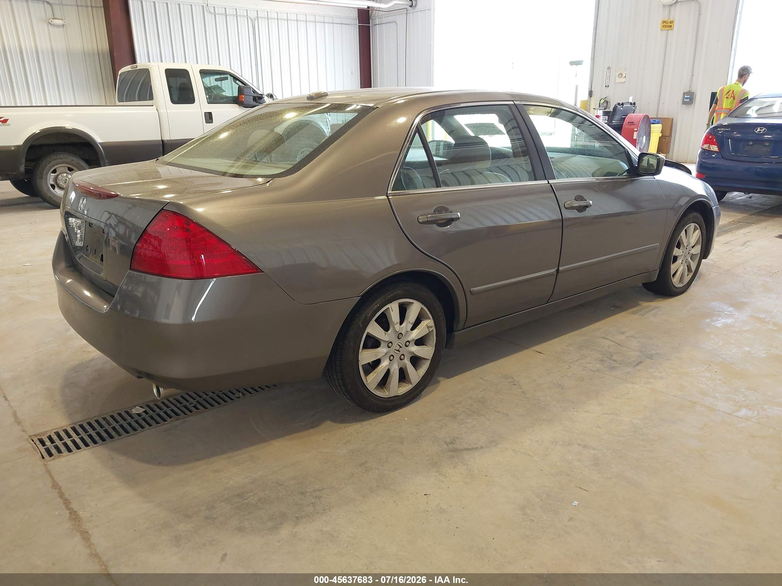 2007 Honda Accord 3.0 Ex Tan vin: 1HGCM668X7A033966