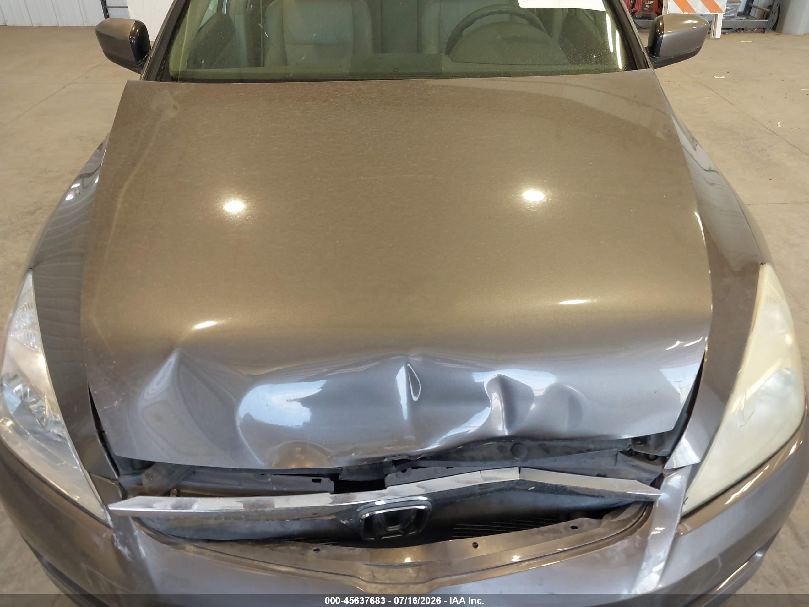 2007 Honda Accord 3.0 Ex Tan vin: 1HGCM668X7A033966