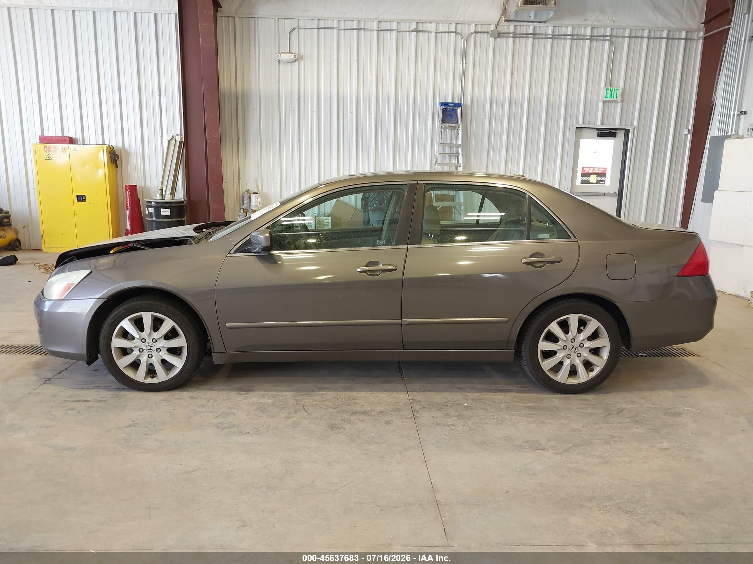 2007 Honda Accord 3.0 Ex Tan vin: 1HGCM668X7A033966