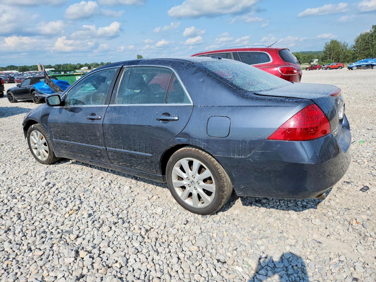 2007 Honda Accord Ex Gray vin: 1HGCM668X7A066028