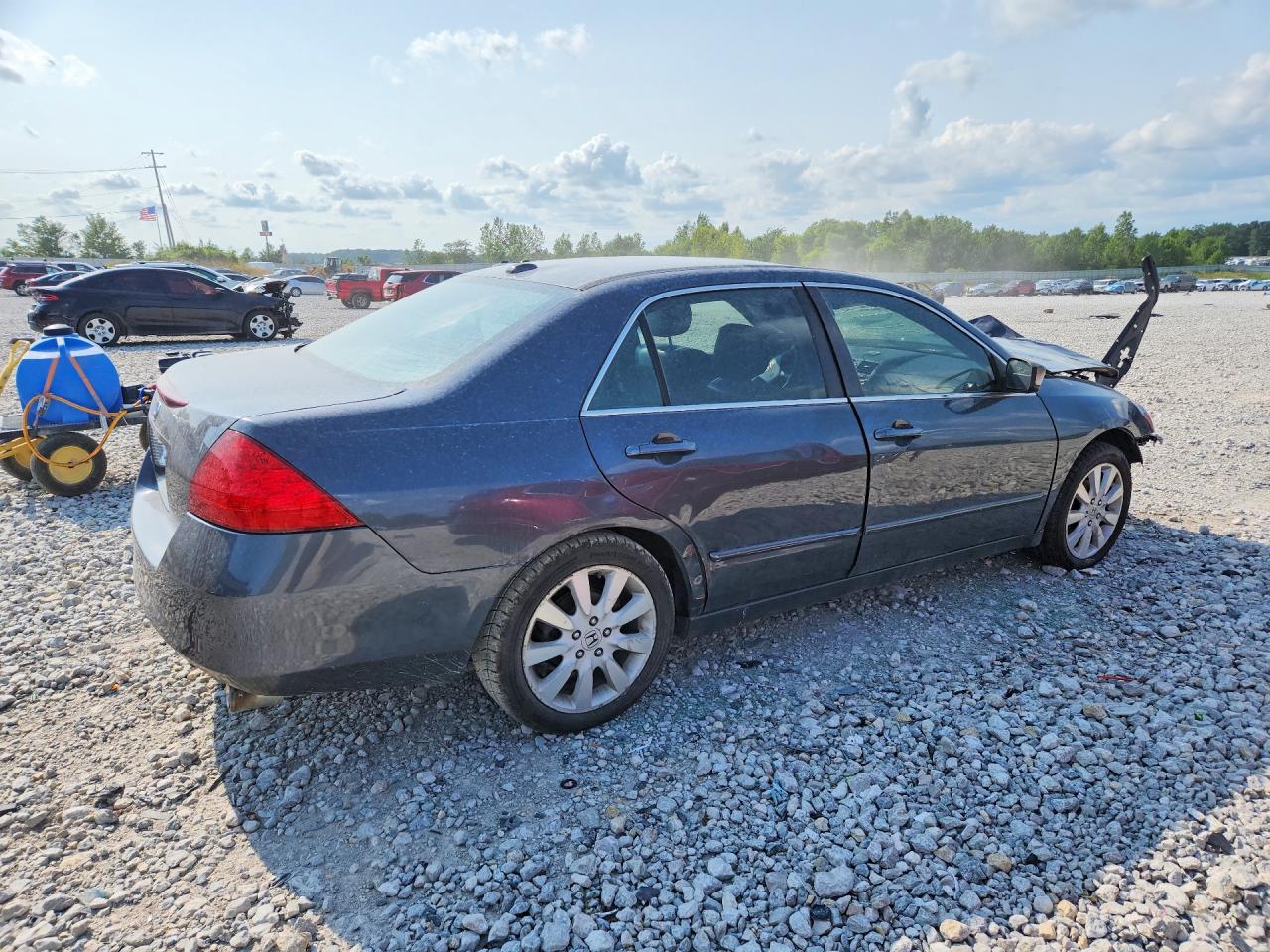 2007 Honda Accord Ex Gray vin: 1HGCM668X7A066028