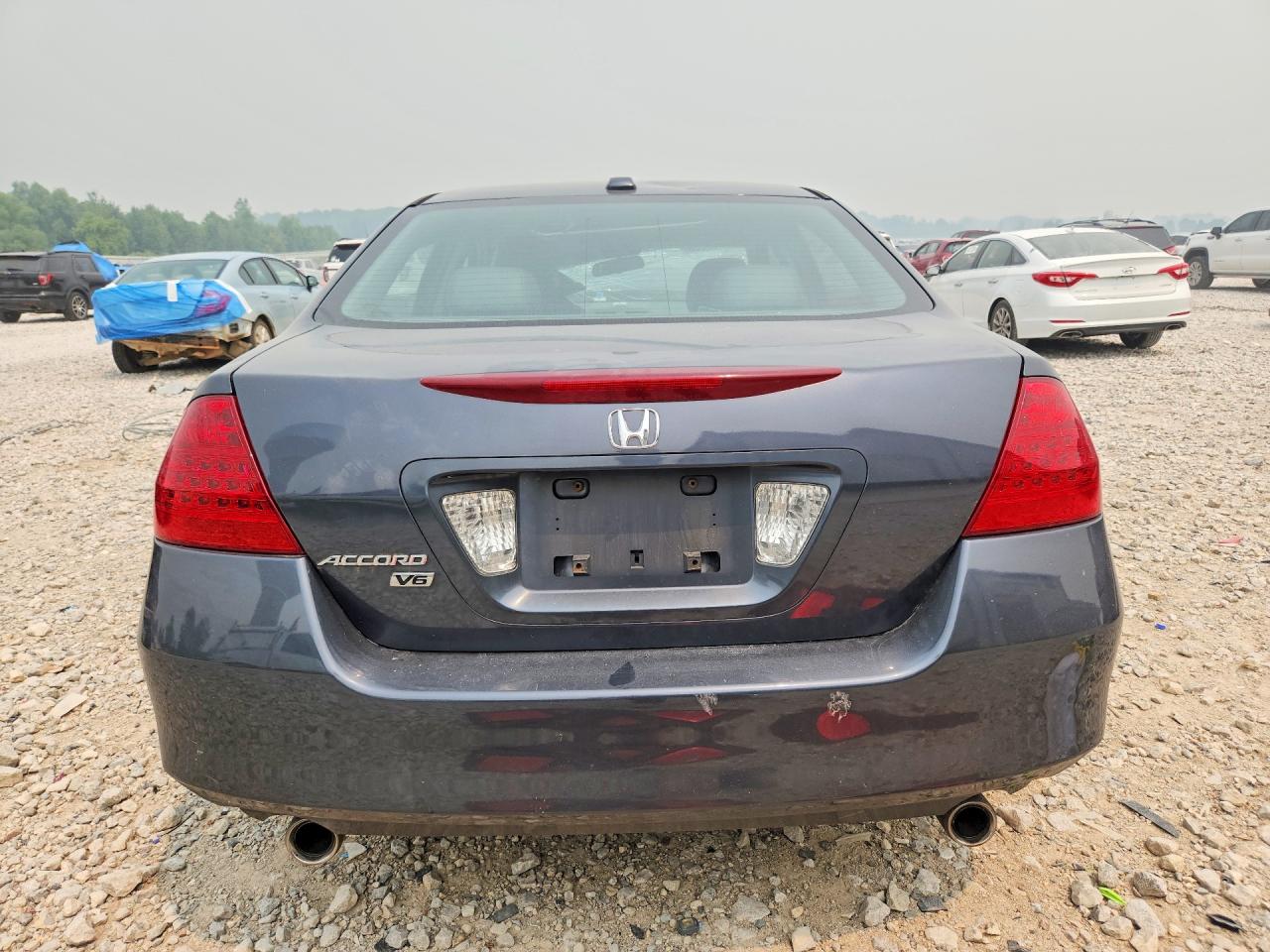 2007 Honda Accord Ex Gray vin: 1HGCM668X7A066028