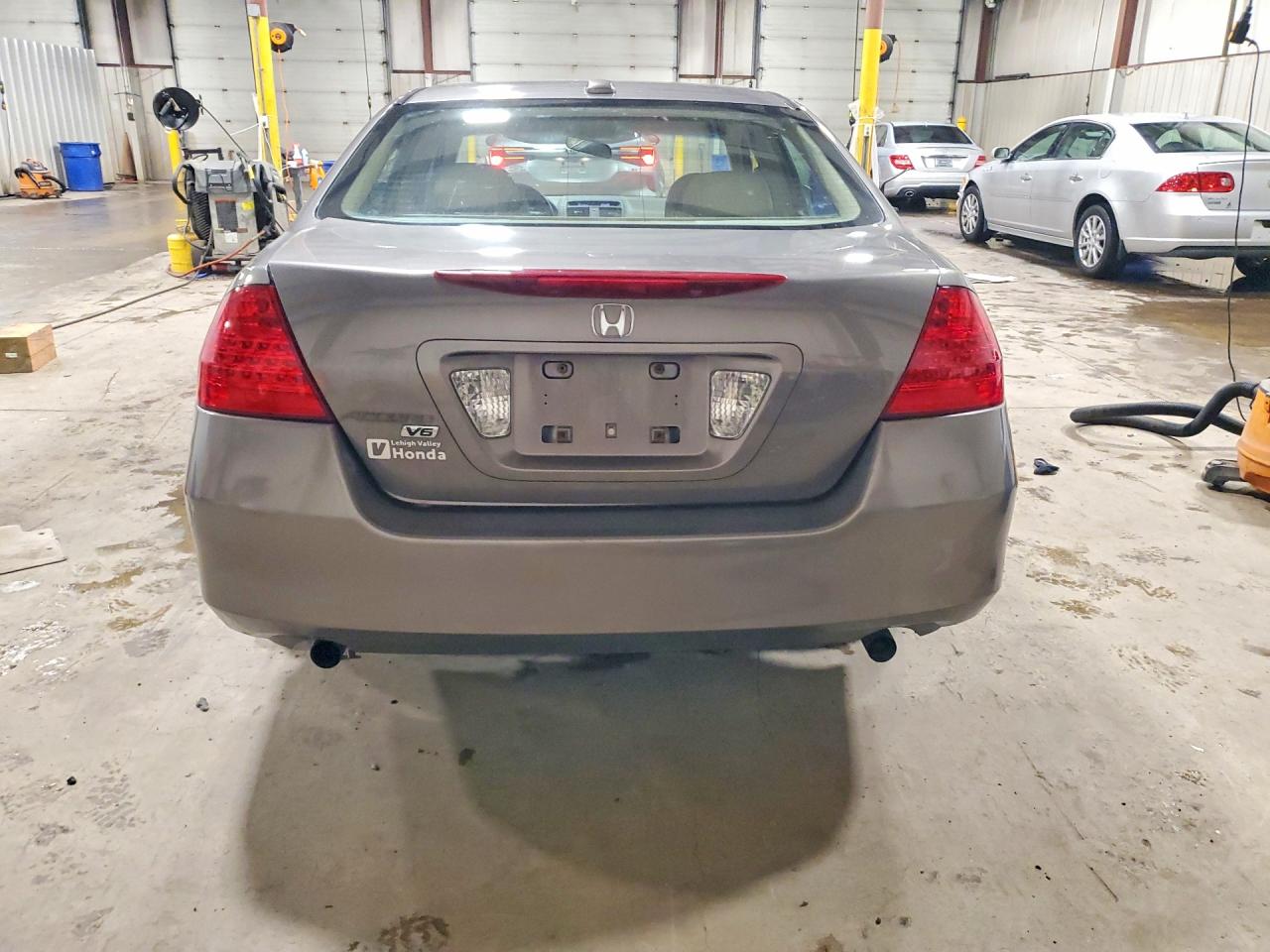 2007 Honda Accord Ex Gray vin: 1HGCM668X7A076476