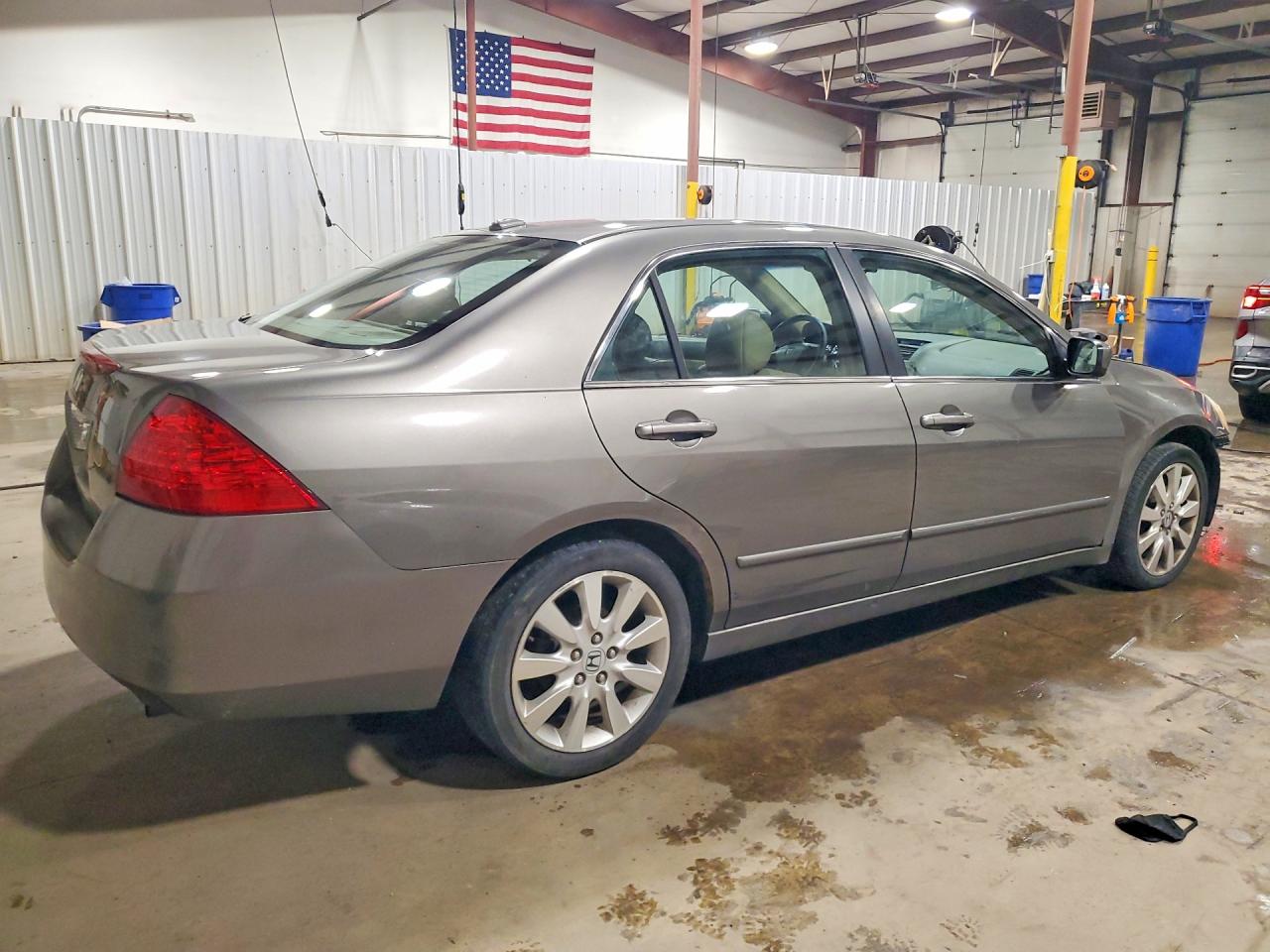 2007 Honda Accord Ex Gray vin: 1HGCM668X7A076476