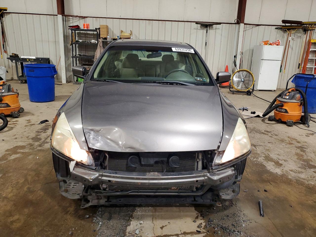 2007 Honda Accord Ex Gray vin: 1HGCM668X7A076476